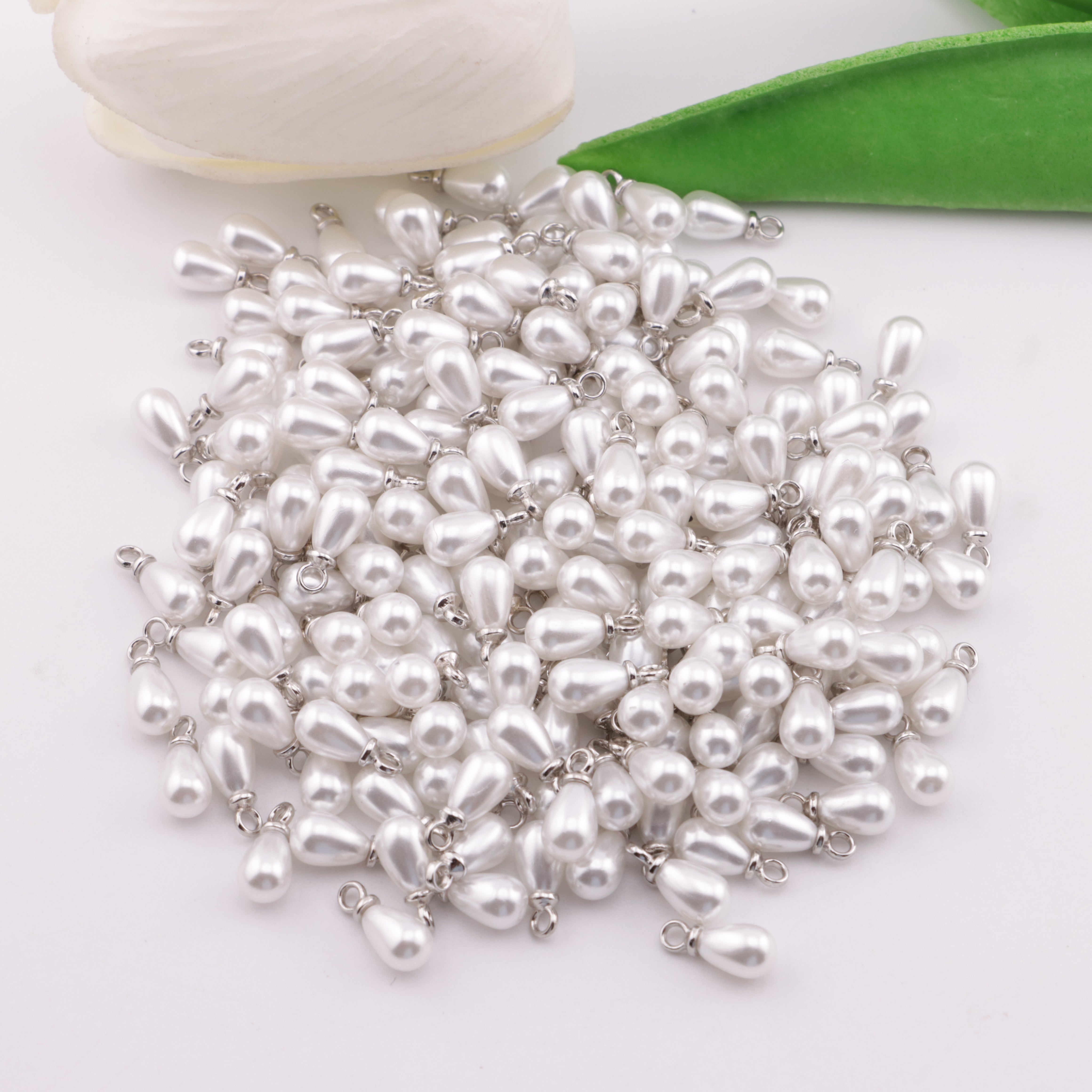 FS5571- 5*7mm Waterdrop Pearl Charms