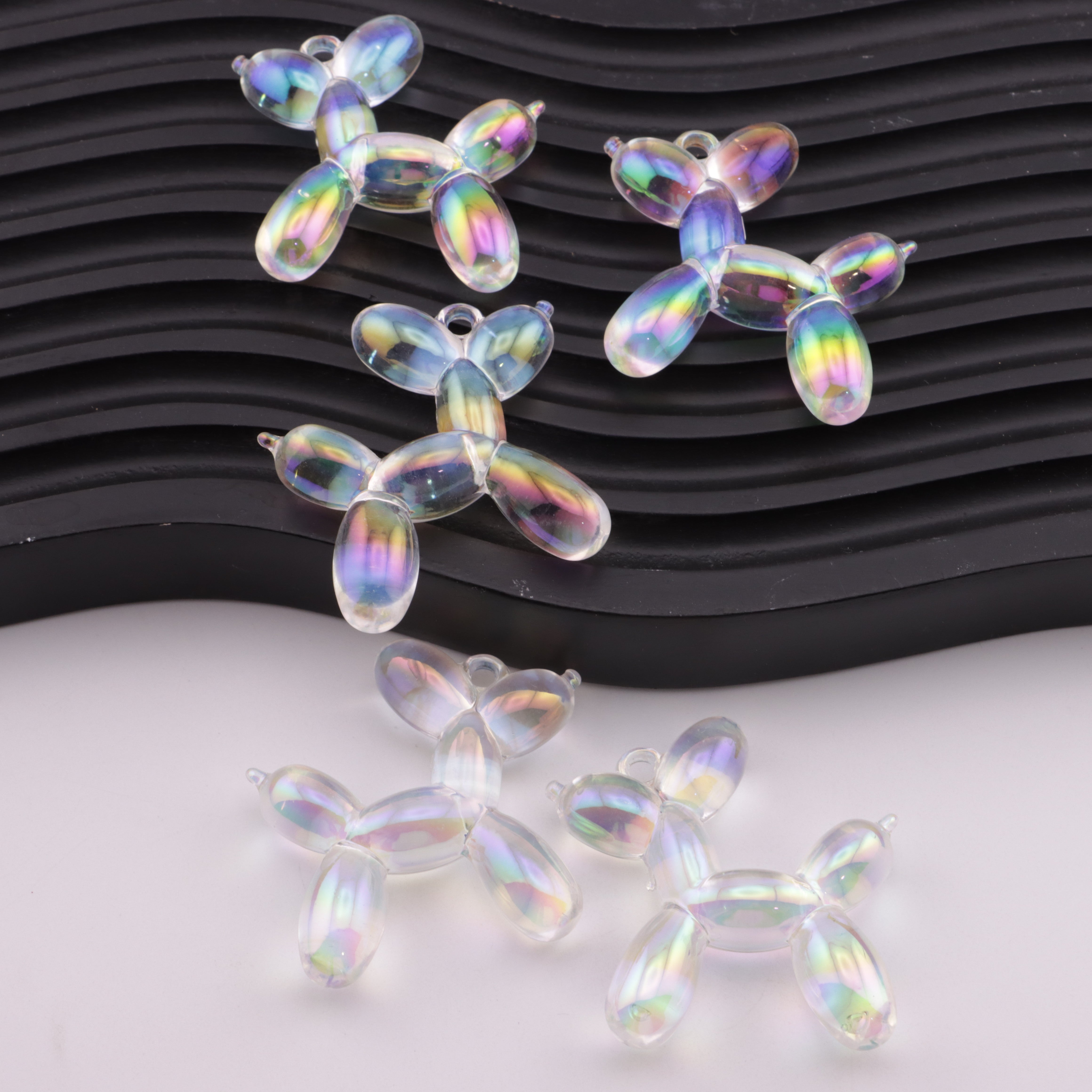 FS5857- Transparent Color-Coated Balloon Dog Pendant