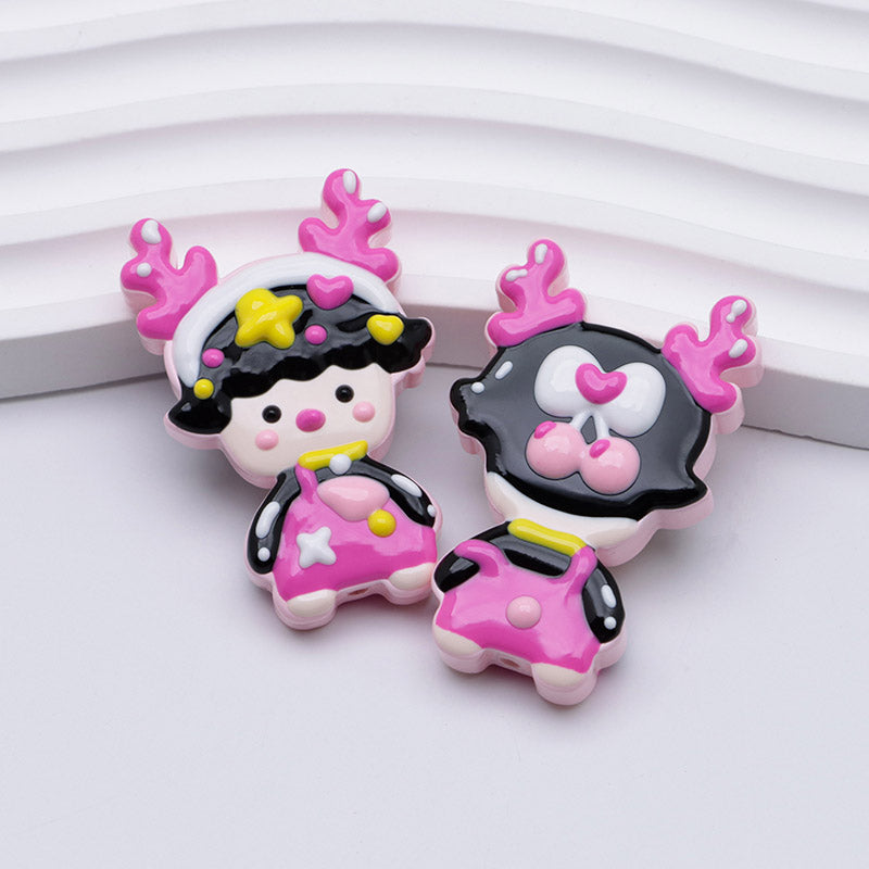 FS2474- Hand - Painted Beads