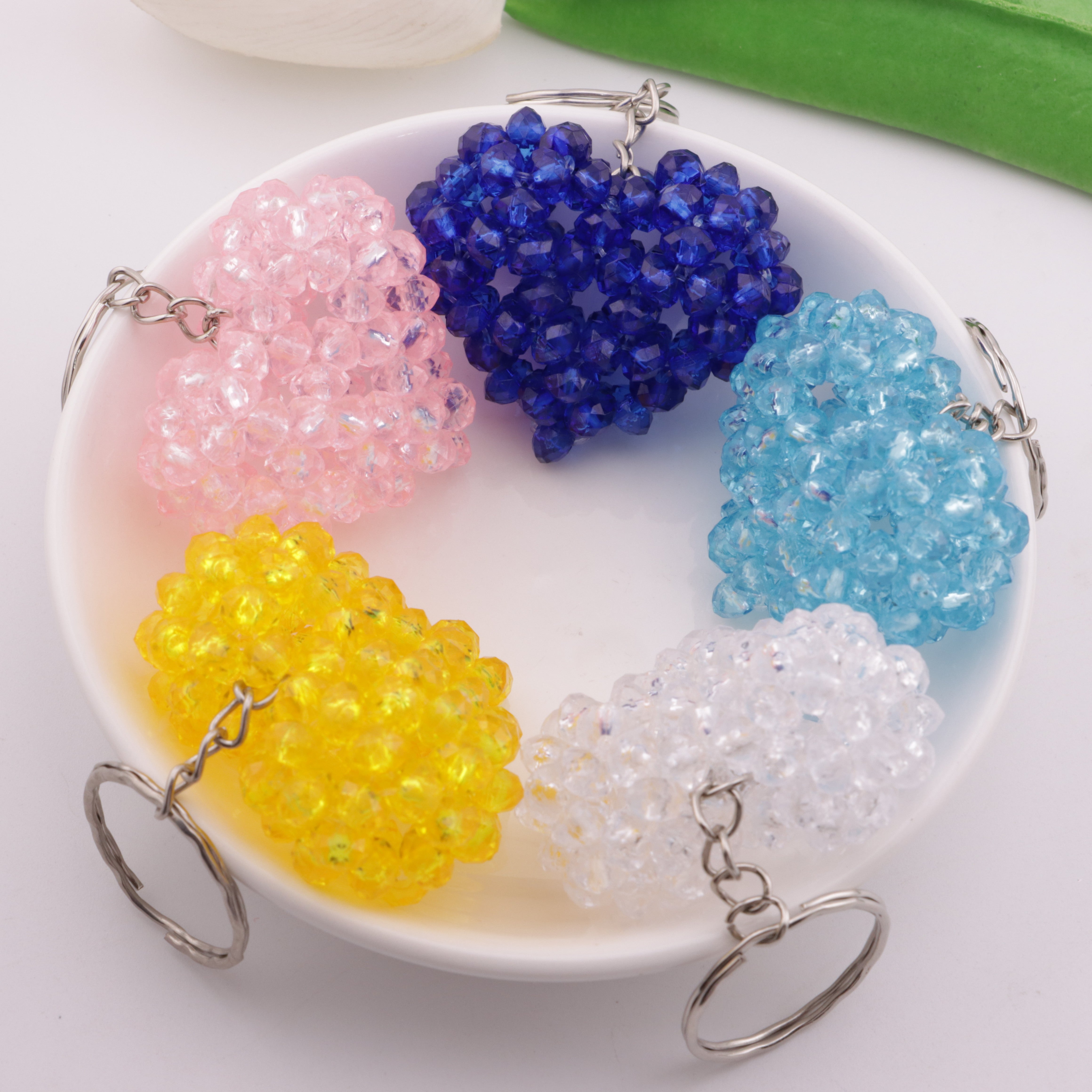 FS3720- 36*42Mm 3D Heart Keyring Three-Dimensional Heart Keychain