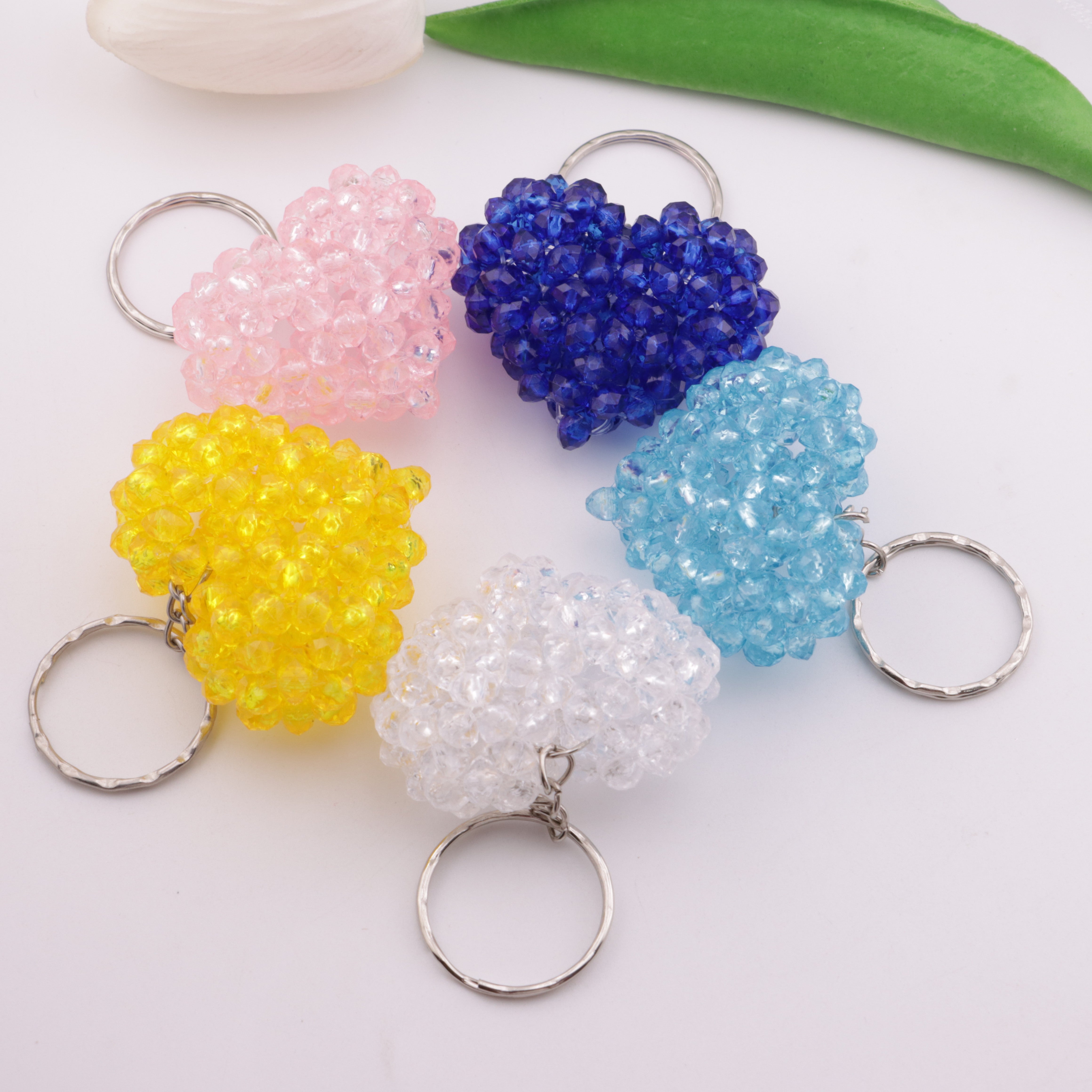 FS3720- 36*42Mm 3D Heart Keyring Three-Dimensional Heart Keychain