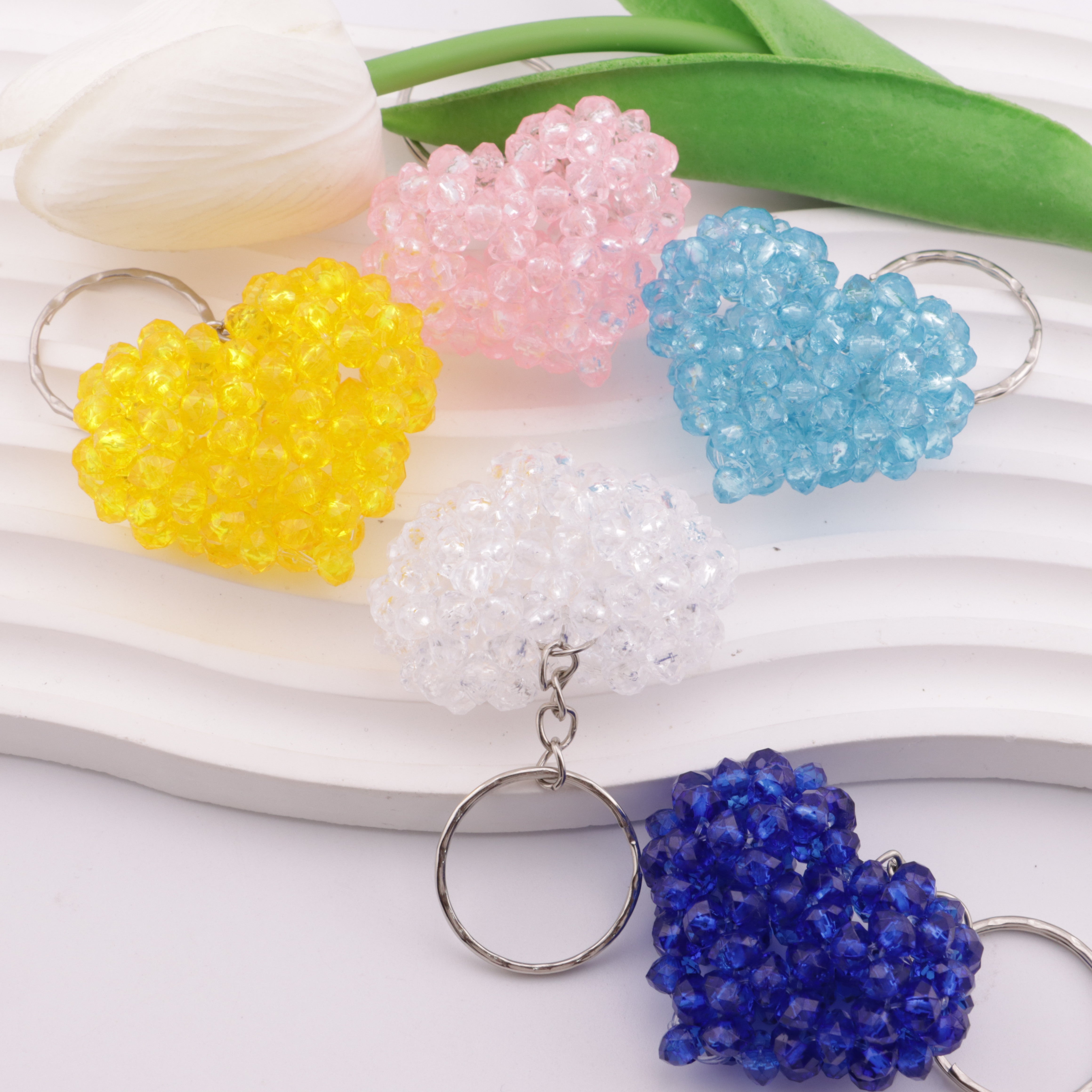 FS3720- 36*42Mm 3D Heart Keyring Three-Dimensional Heart Keychain