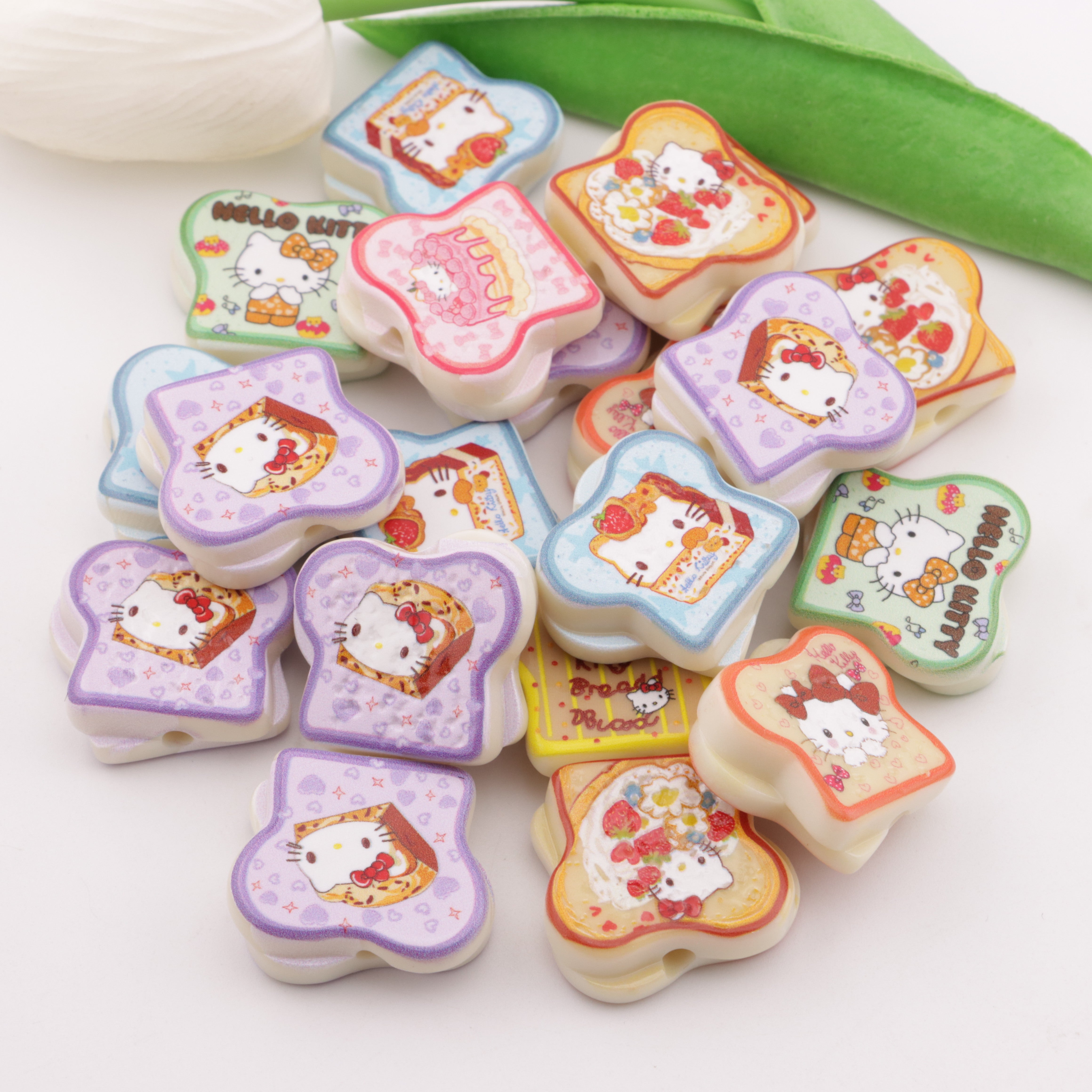FS5837- HK Toast Acrylic Beads