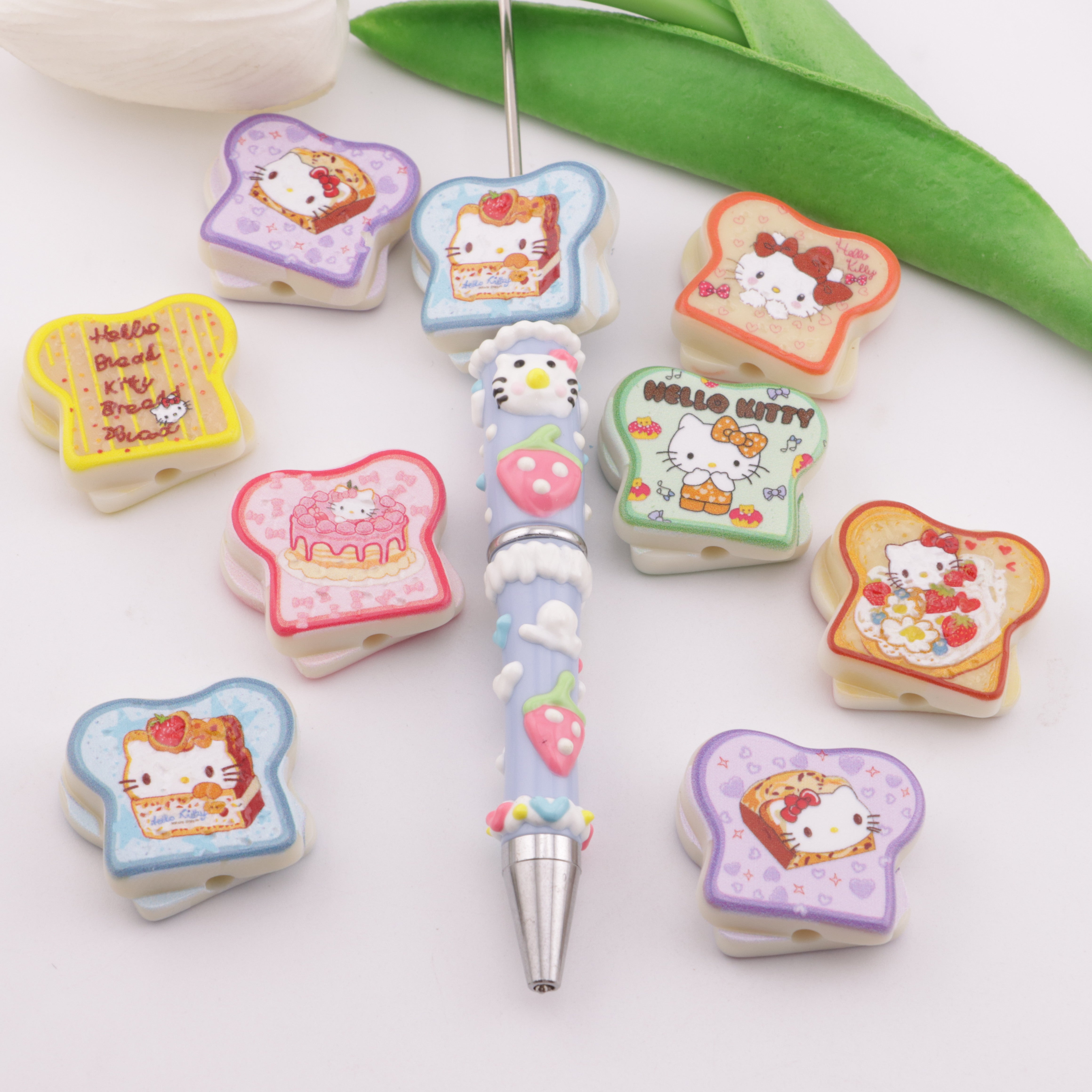 FS5837- HK Toast Acrylic Beads