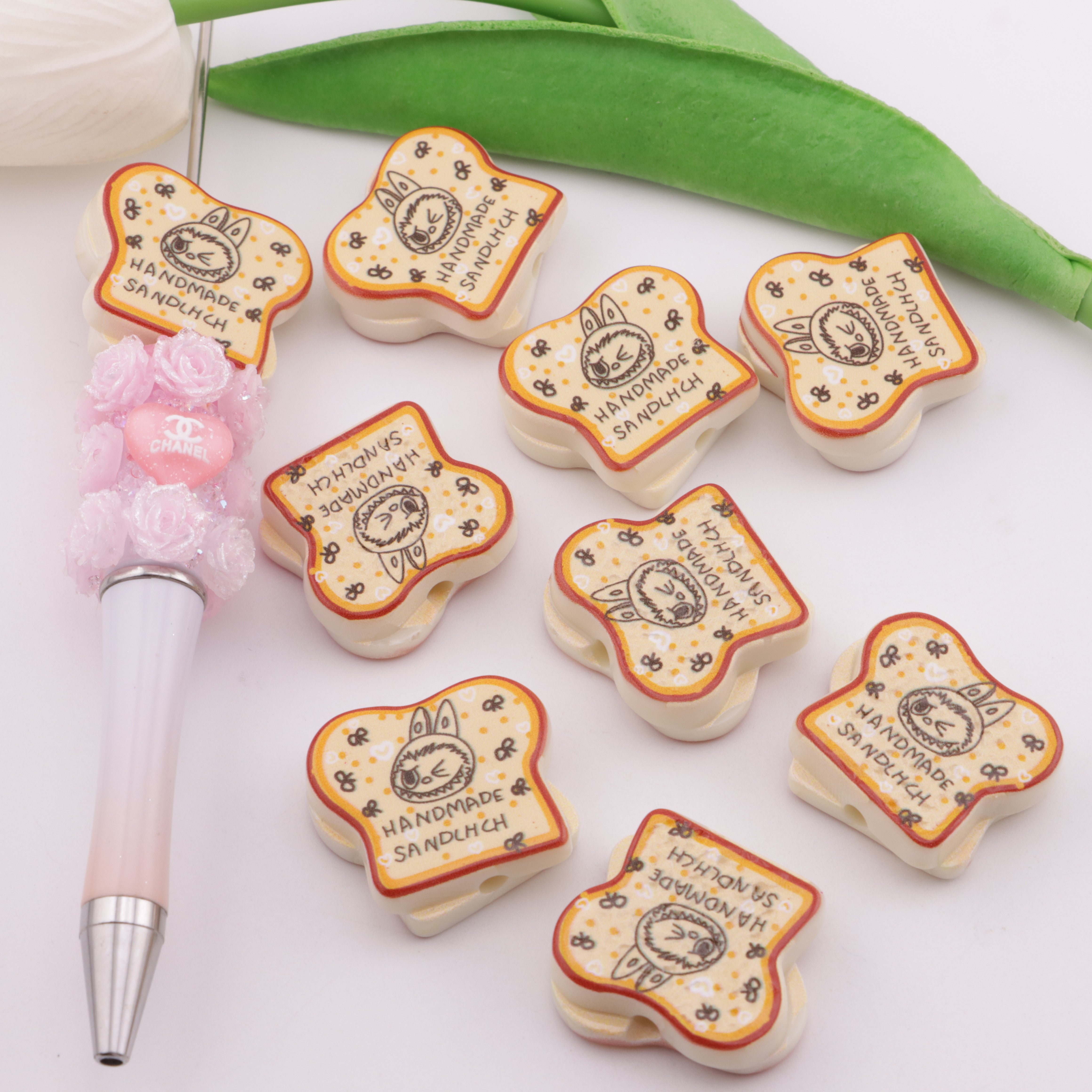 FS5832- Labubu Toast Acrylic Beads