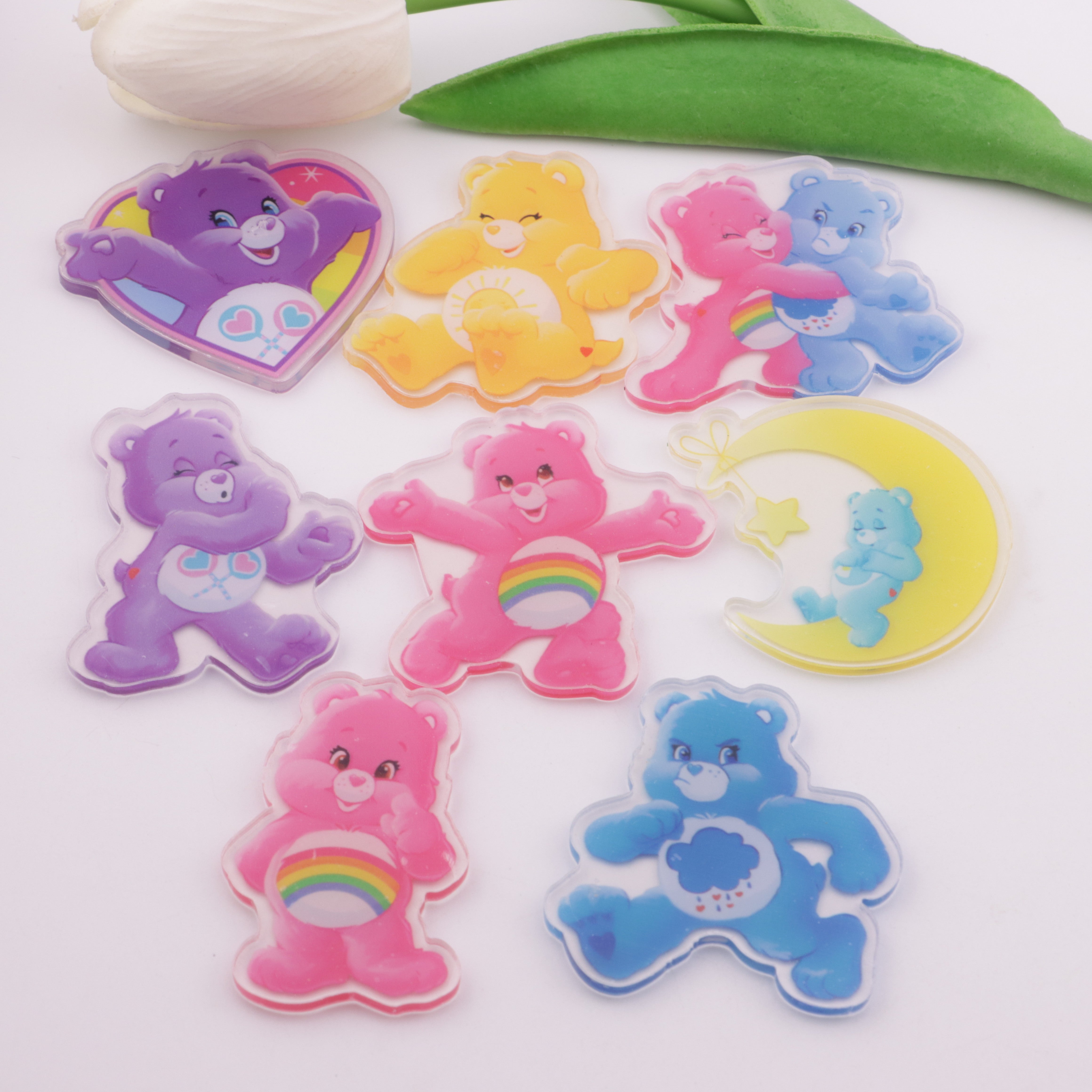 FS5806- 5cm Rainbow Bear Acrylic Patch Without Holes