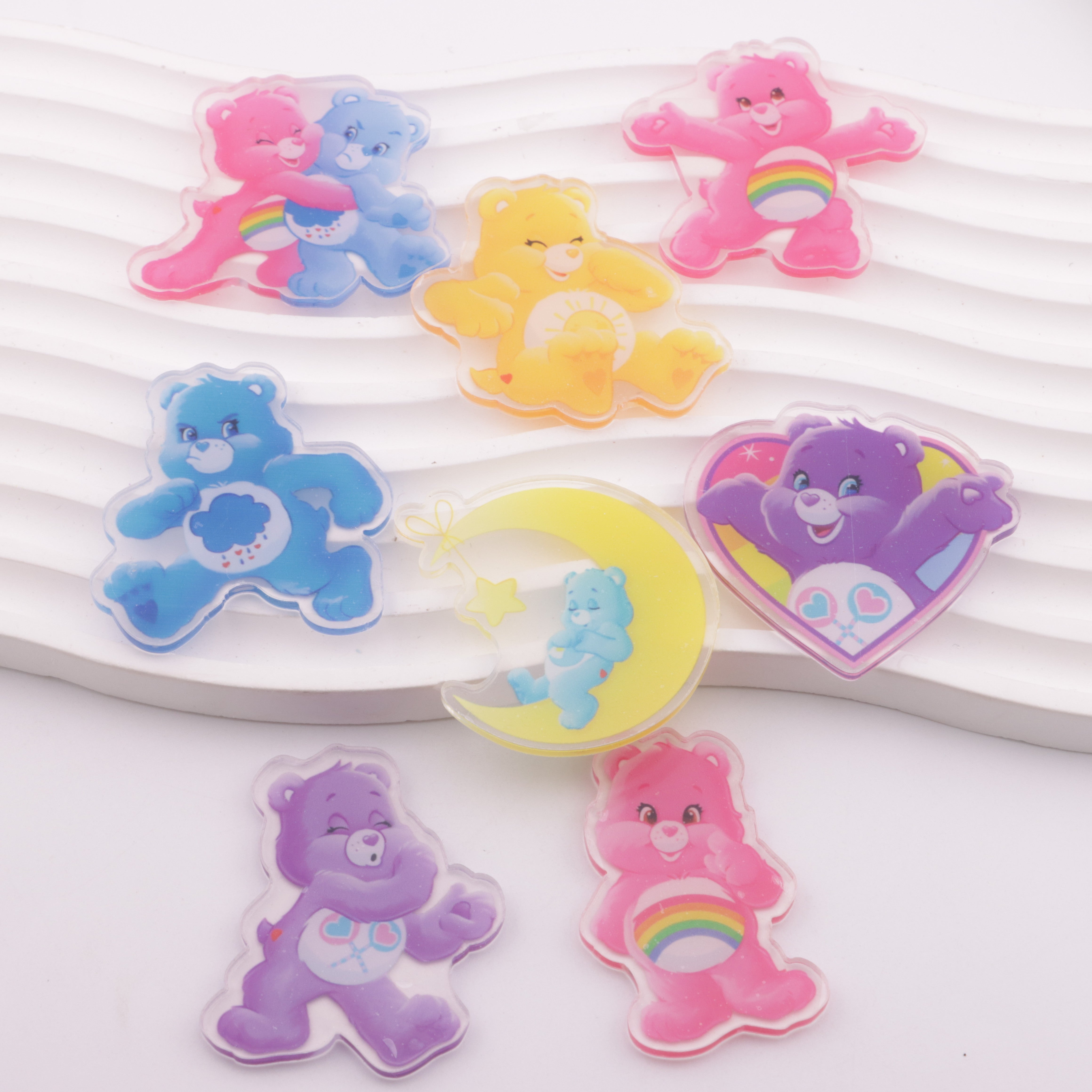 FS5806- 5cm Rainbow Bear Acrylic Patch Without Holes