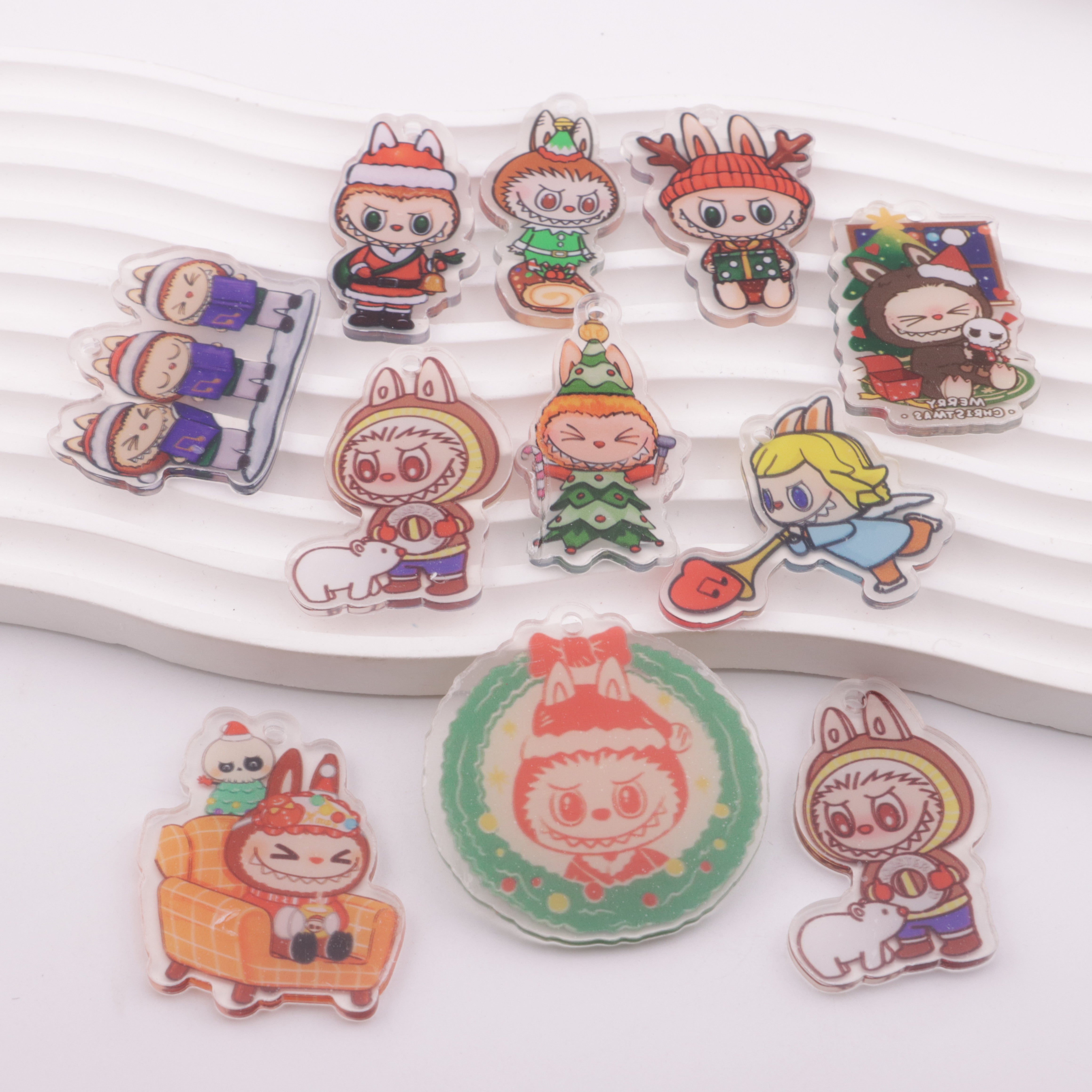 FS5822- Approximately 4-5 Cm Labubu Christmas Acrylic Patch