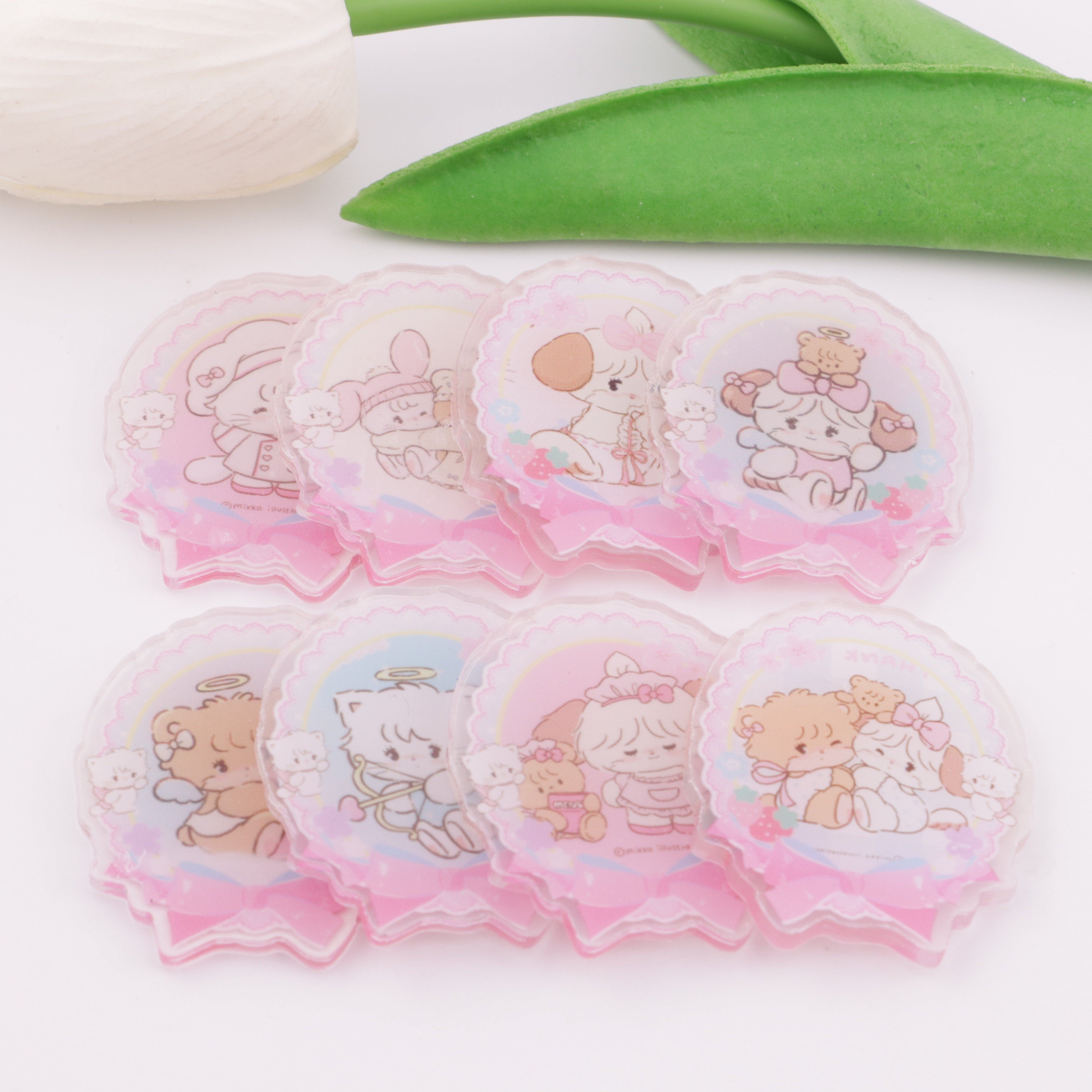 FS5824- About 4-5cm Mikoo Acrylic Patches (Without Holes)
