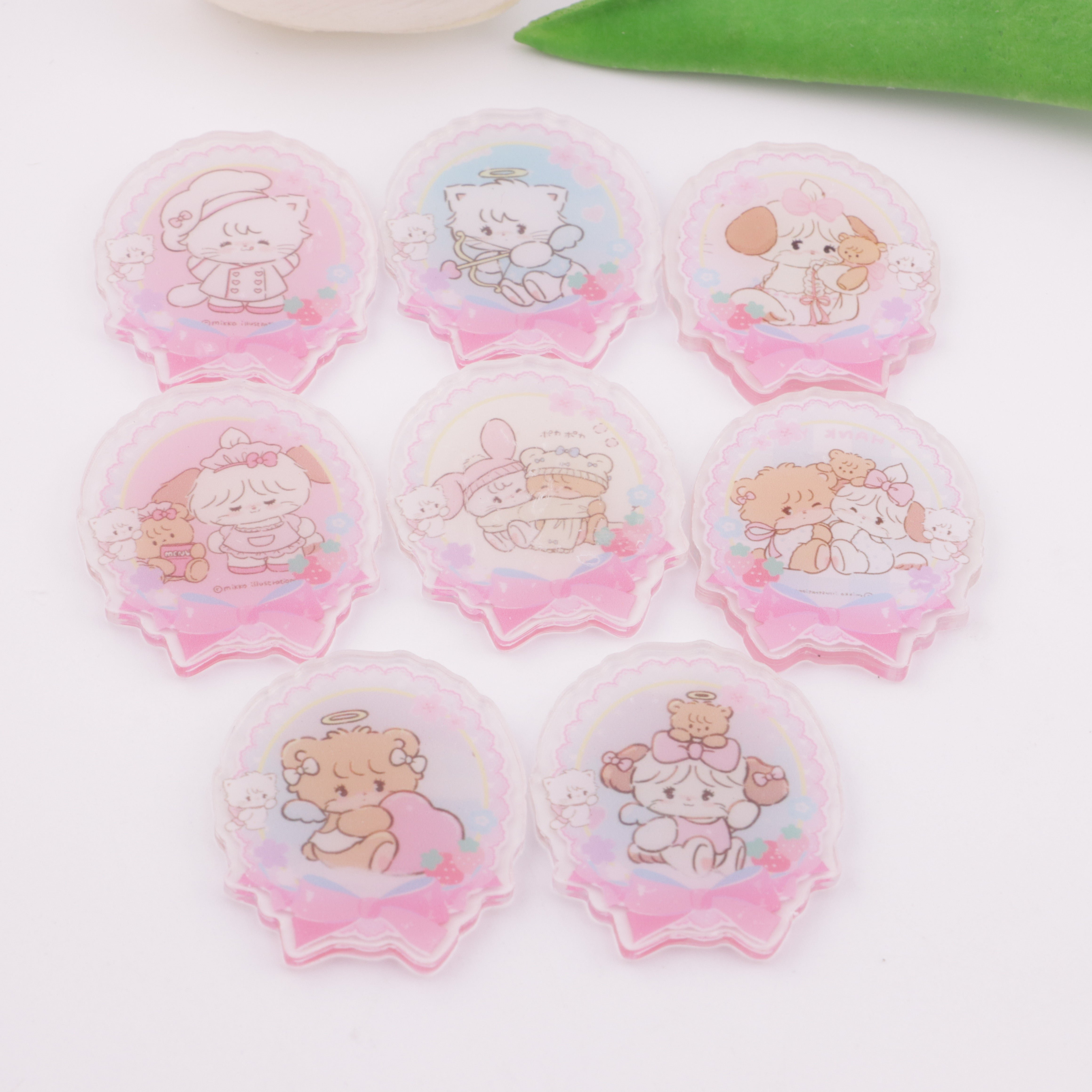 FS5824- About 4-5cm Mikoo Acrylic Patches (Without Holes)