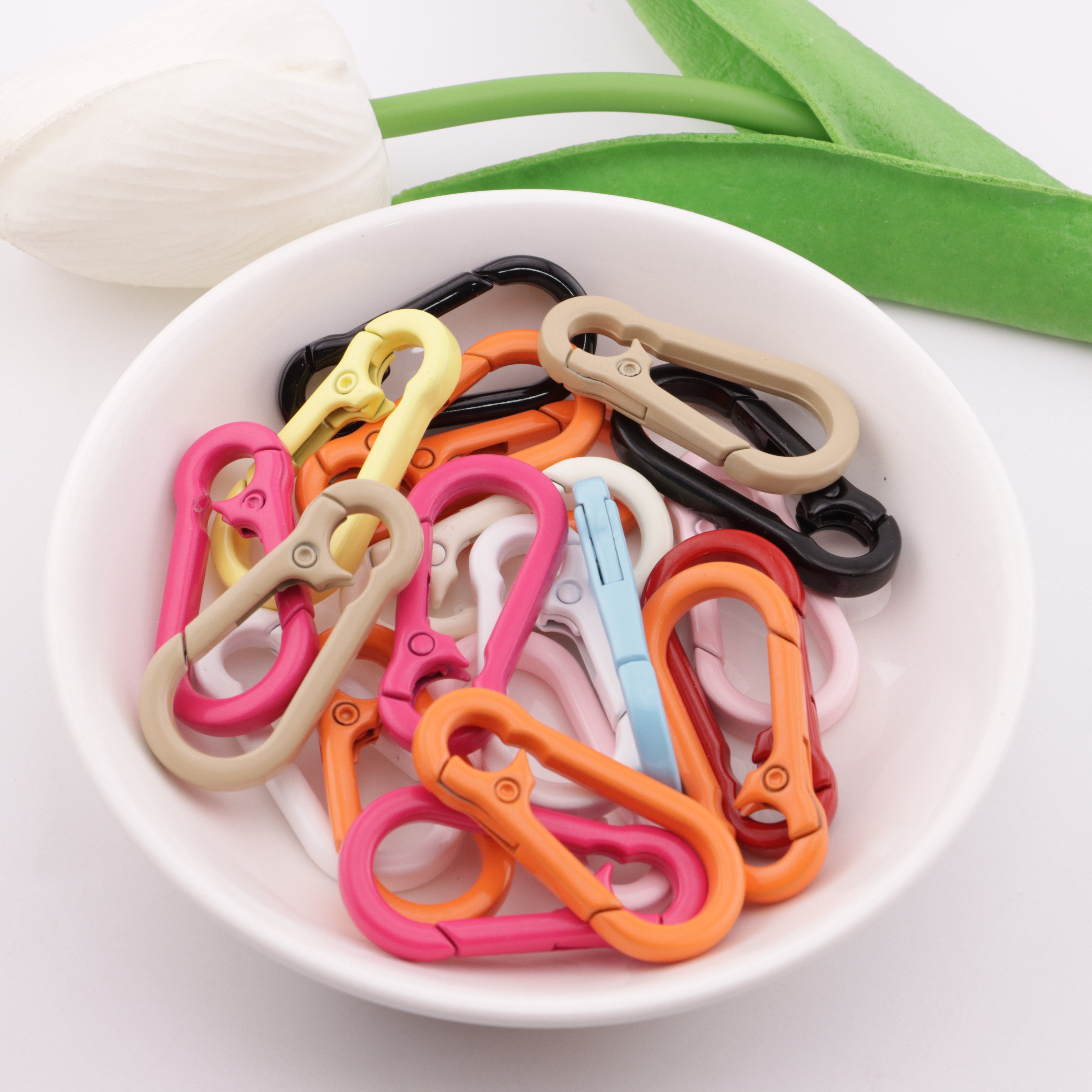 FS5921- 37*18mm Key Ring, Enameled Oval Keychain