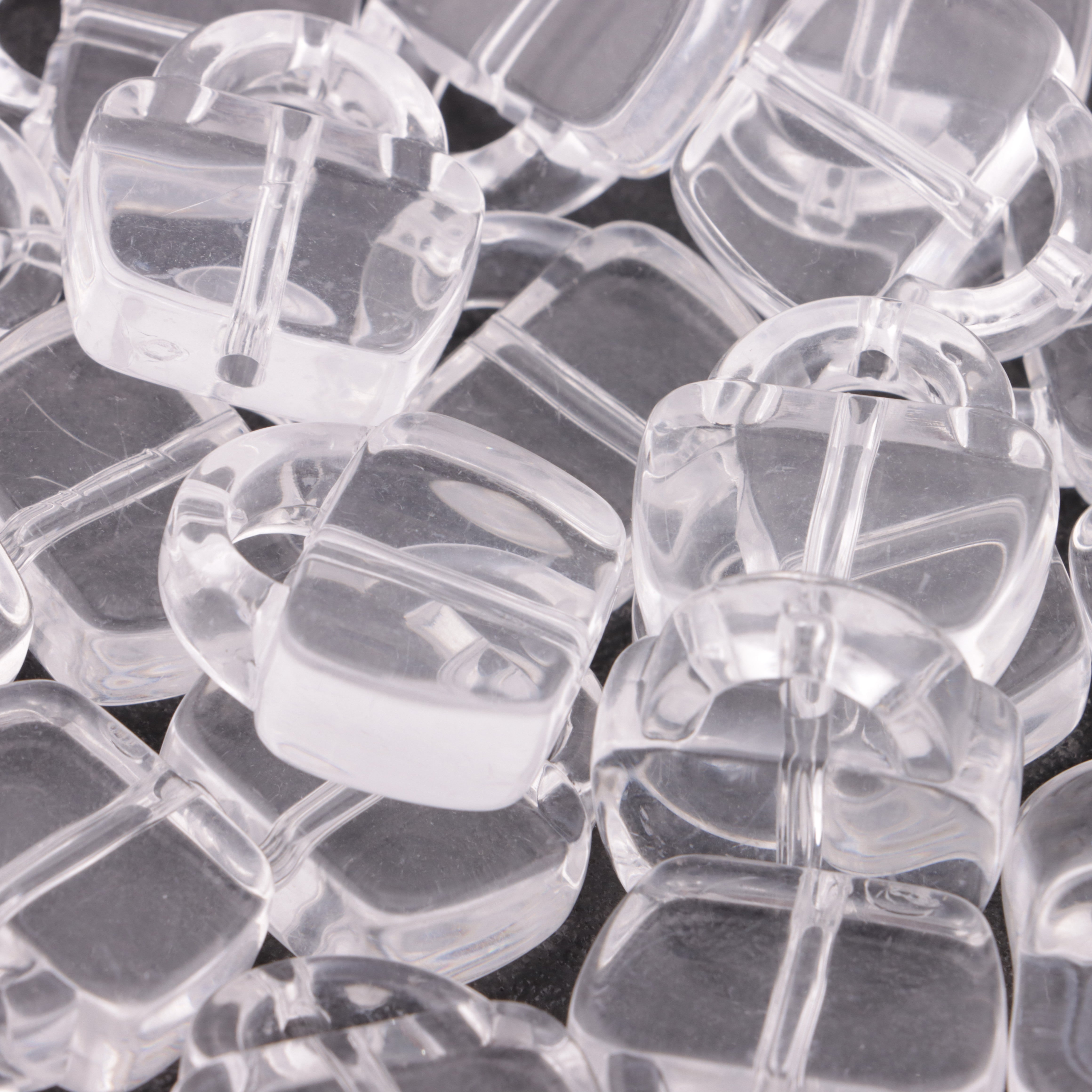 FS5932- 24*25mm Clear Bags Based Beads, 9mm Thickness, Fit For Pen