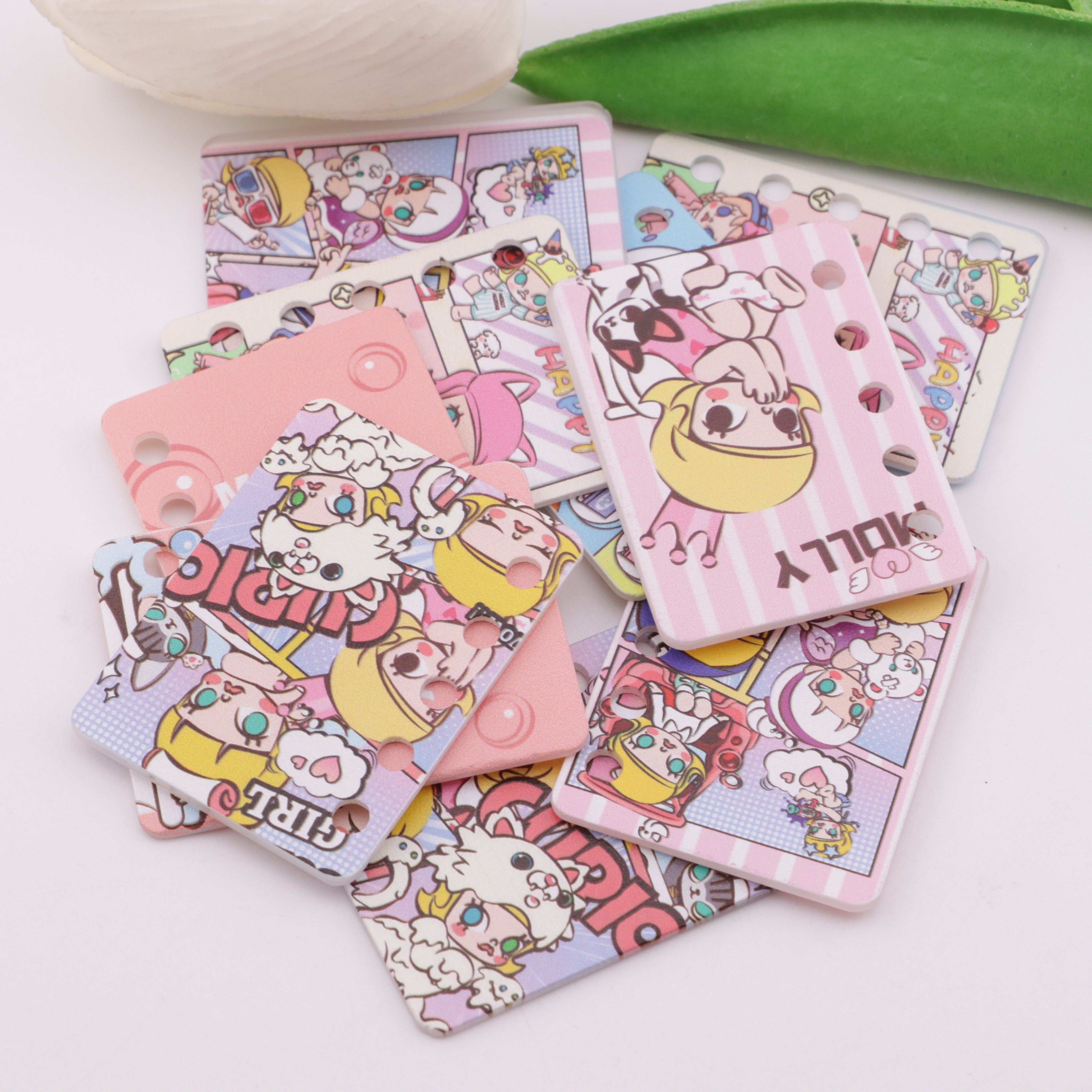 FS5926- 30*40mm Five Hole Molly Book Page Jasmine DIY Five-Hole Book Page