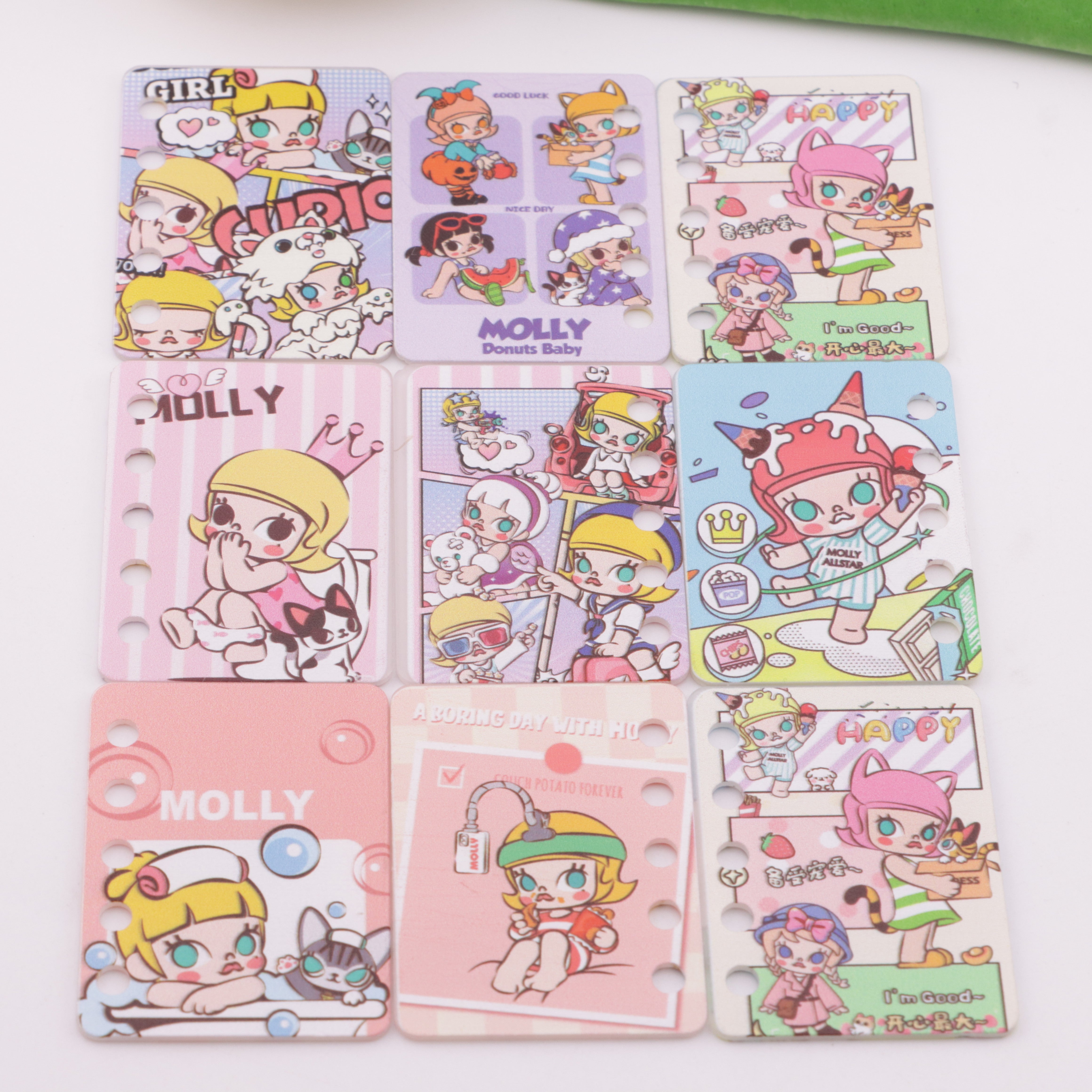 FS5926- 30*40mm Five Hole Molly Book Page Jasmine DIY Five-Hole Book Page