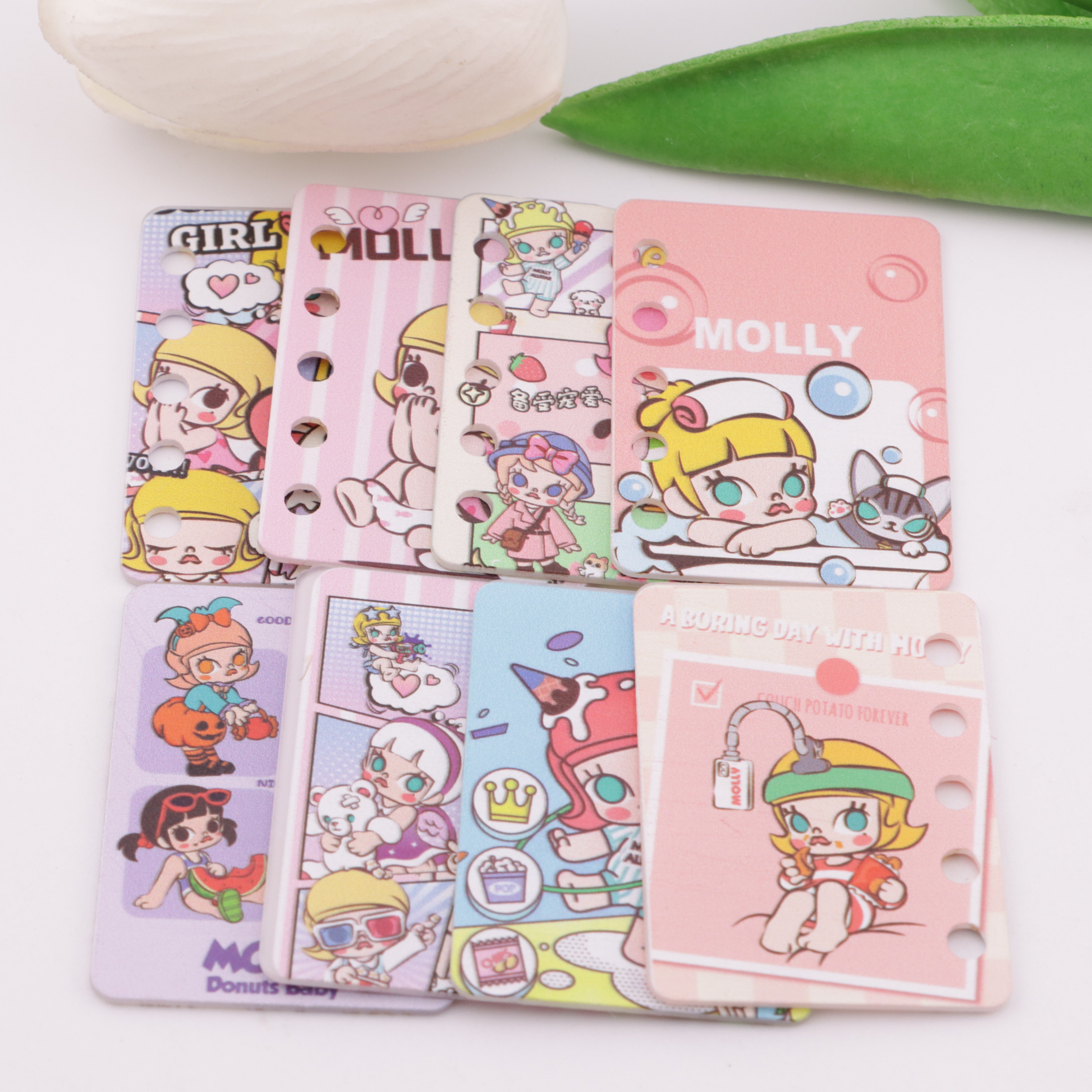 FS5926- 30*40mm Five Hole Molly Book Page Jasmine DIY Five-Hole Book Page