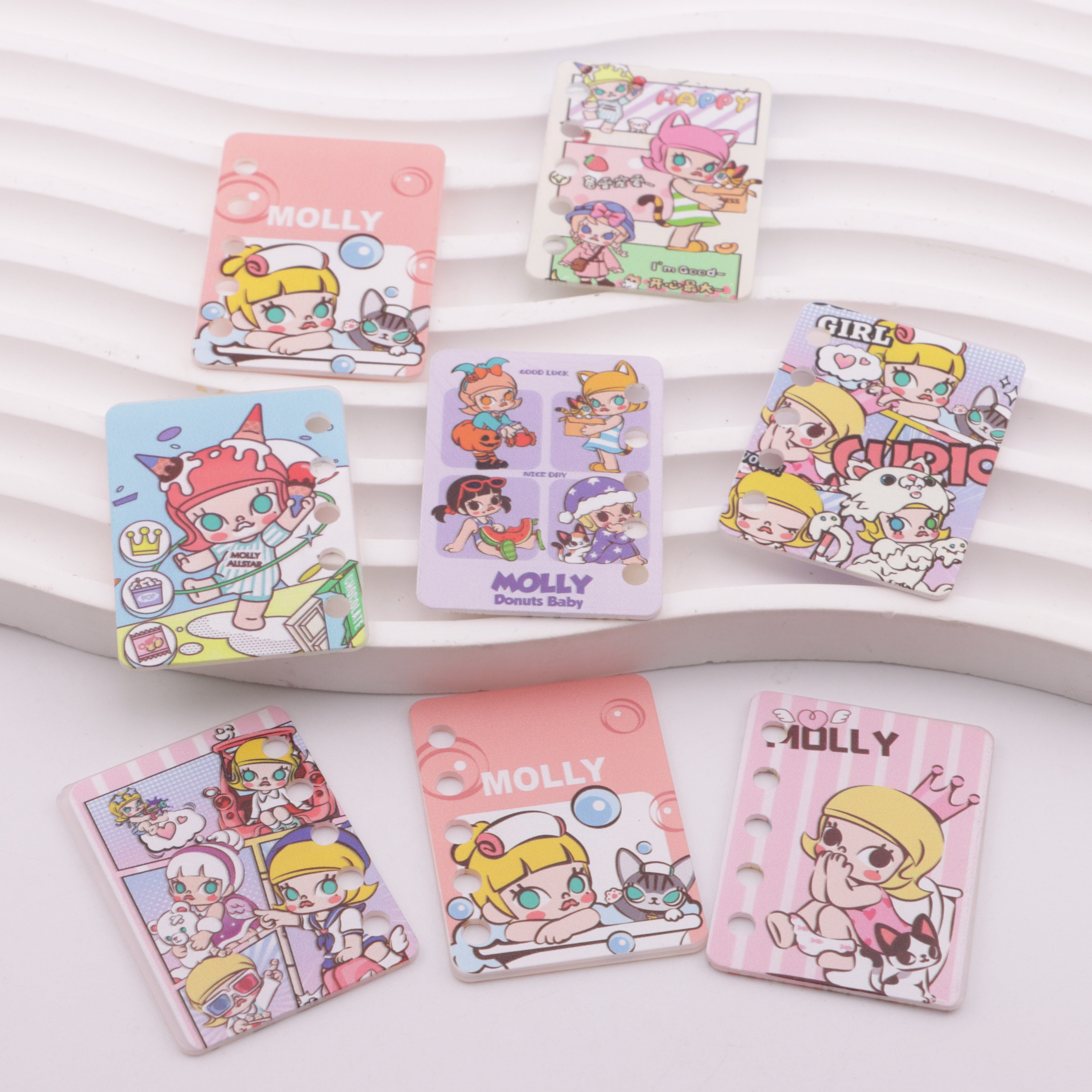 FS5926- 30*40mm Five Hole Molly Book Page Jasmine DIY Five-Hole Book Page