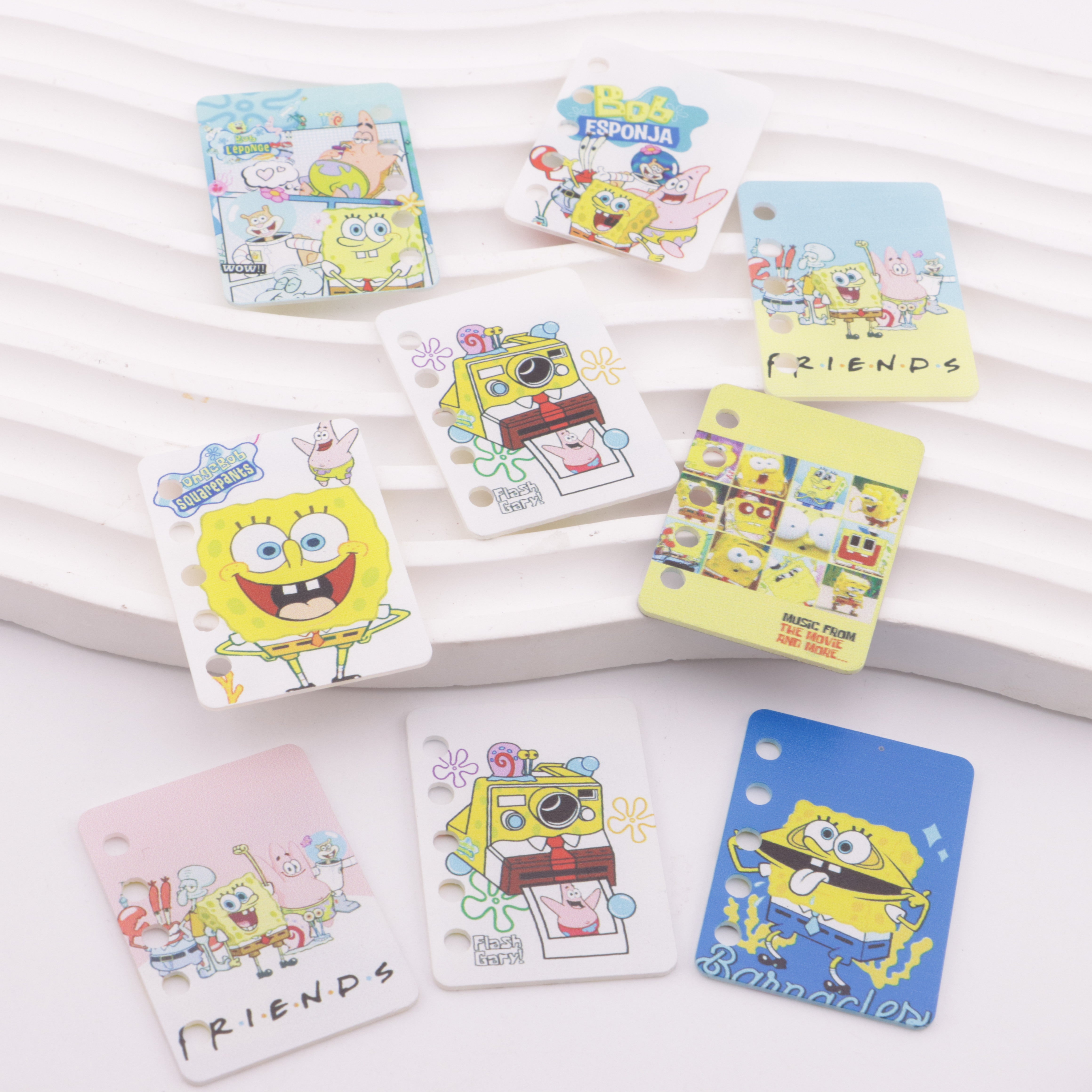 FS5927- 30*40Mm Five Hole HMBB Diy Book Page SpongeBob Diy Five-Hole Book Page