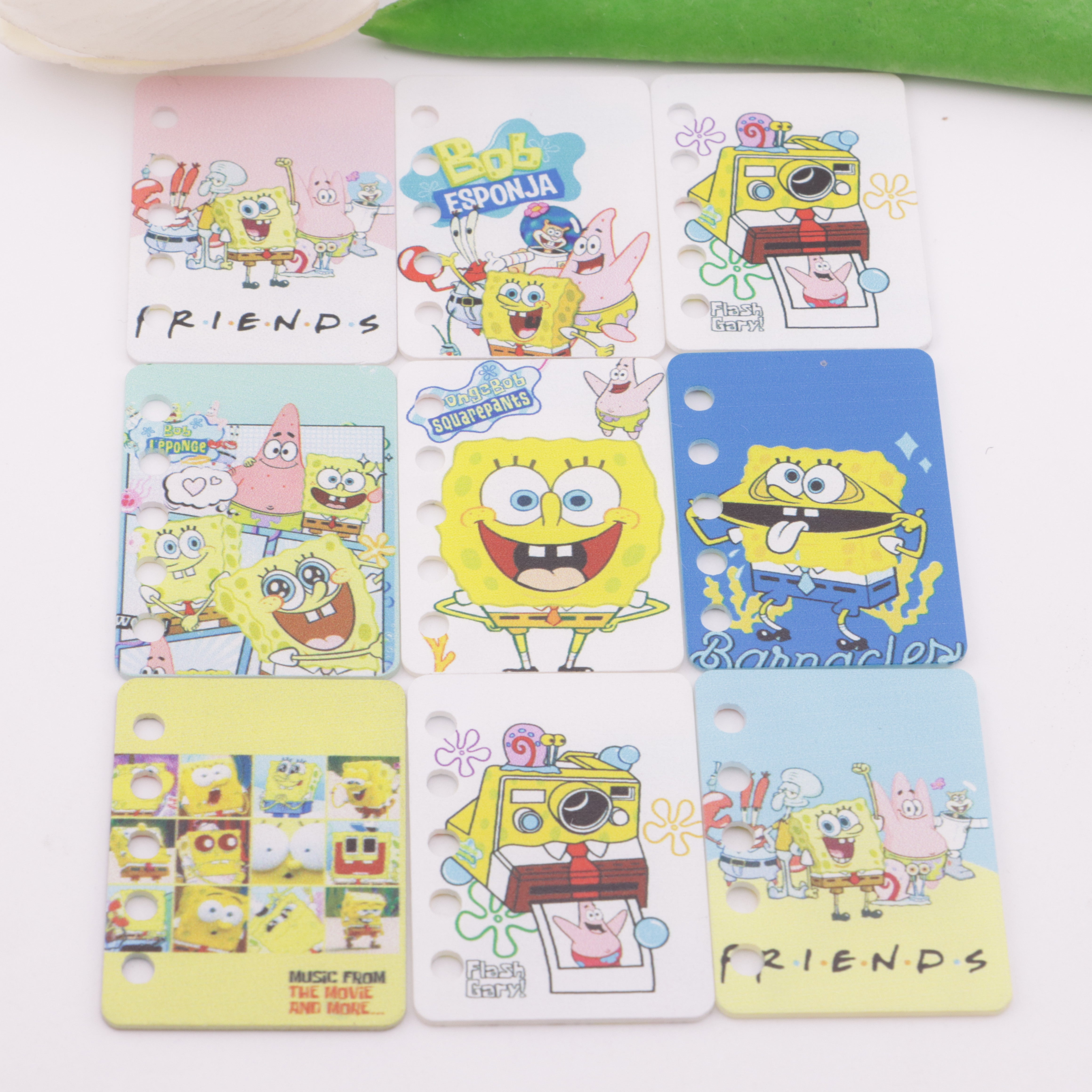 FS5927- 30*40Mm Five Hole HMBB Diy Book Page SpongeBob Diy Five-Hole Book Page