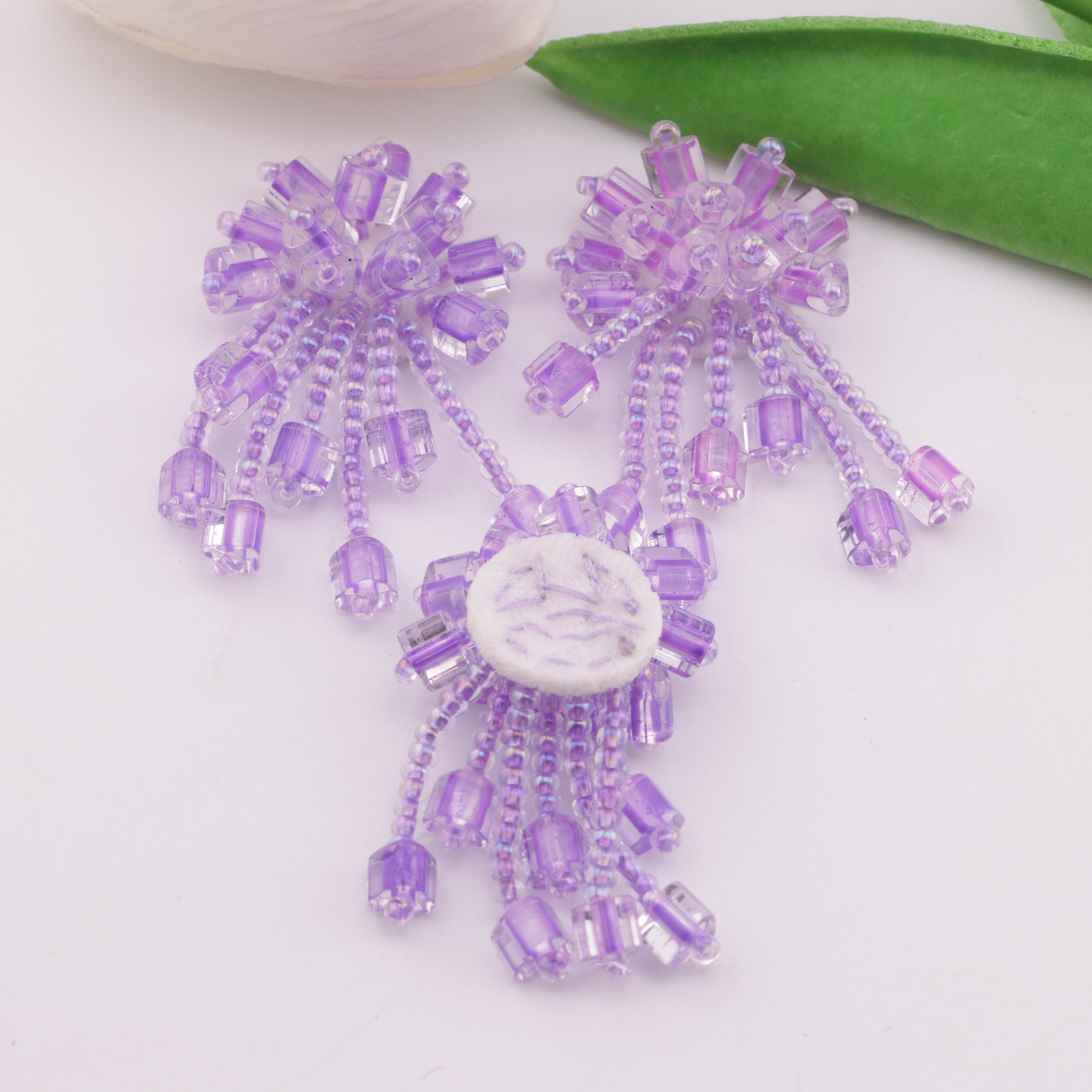 FS5918- Handmade Crystal Tassel Flower Patches
