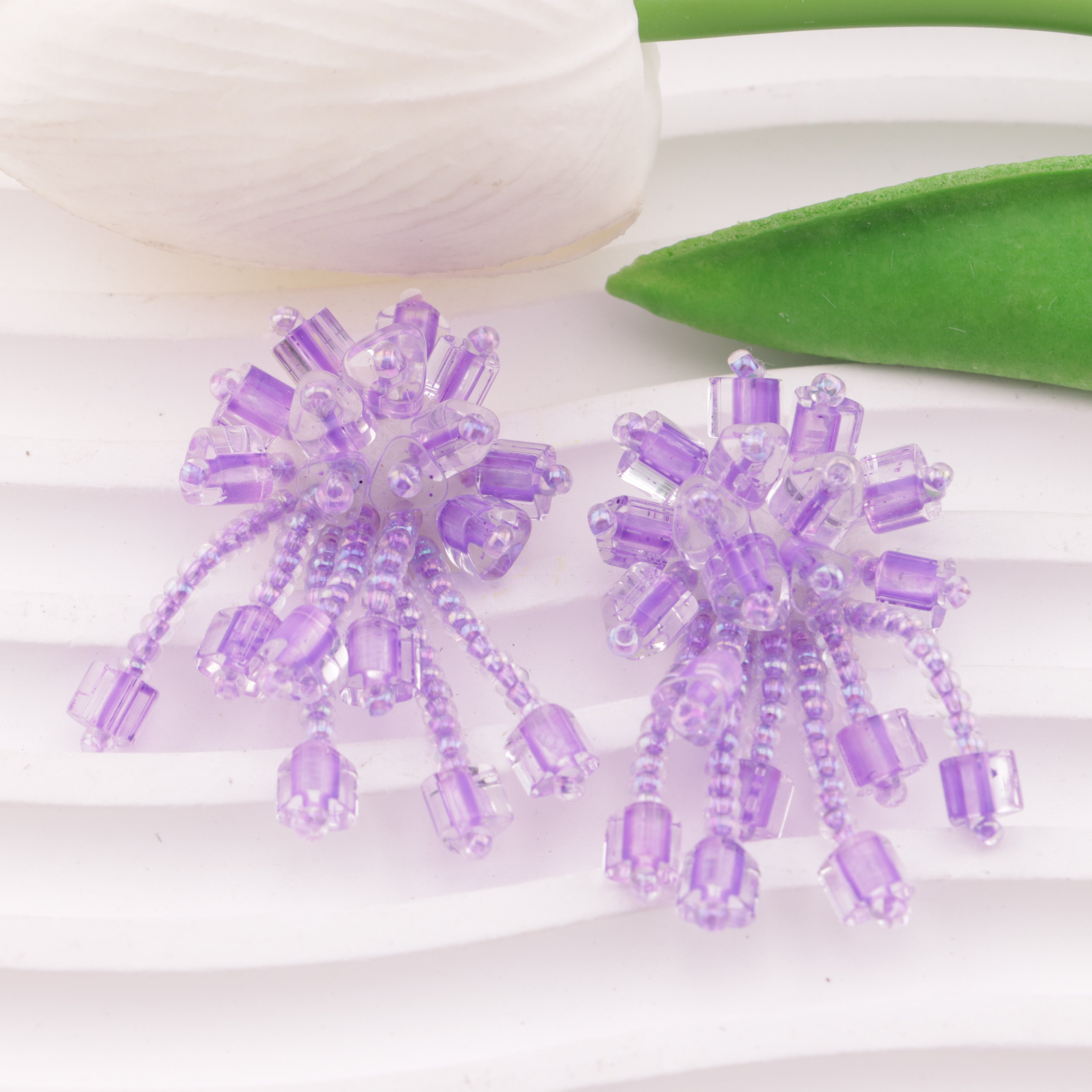 FS5918- Handmade Crystal Tassel Flower Patches
