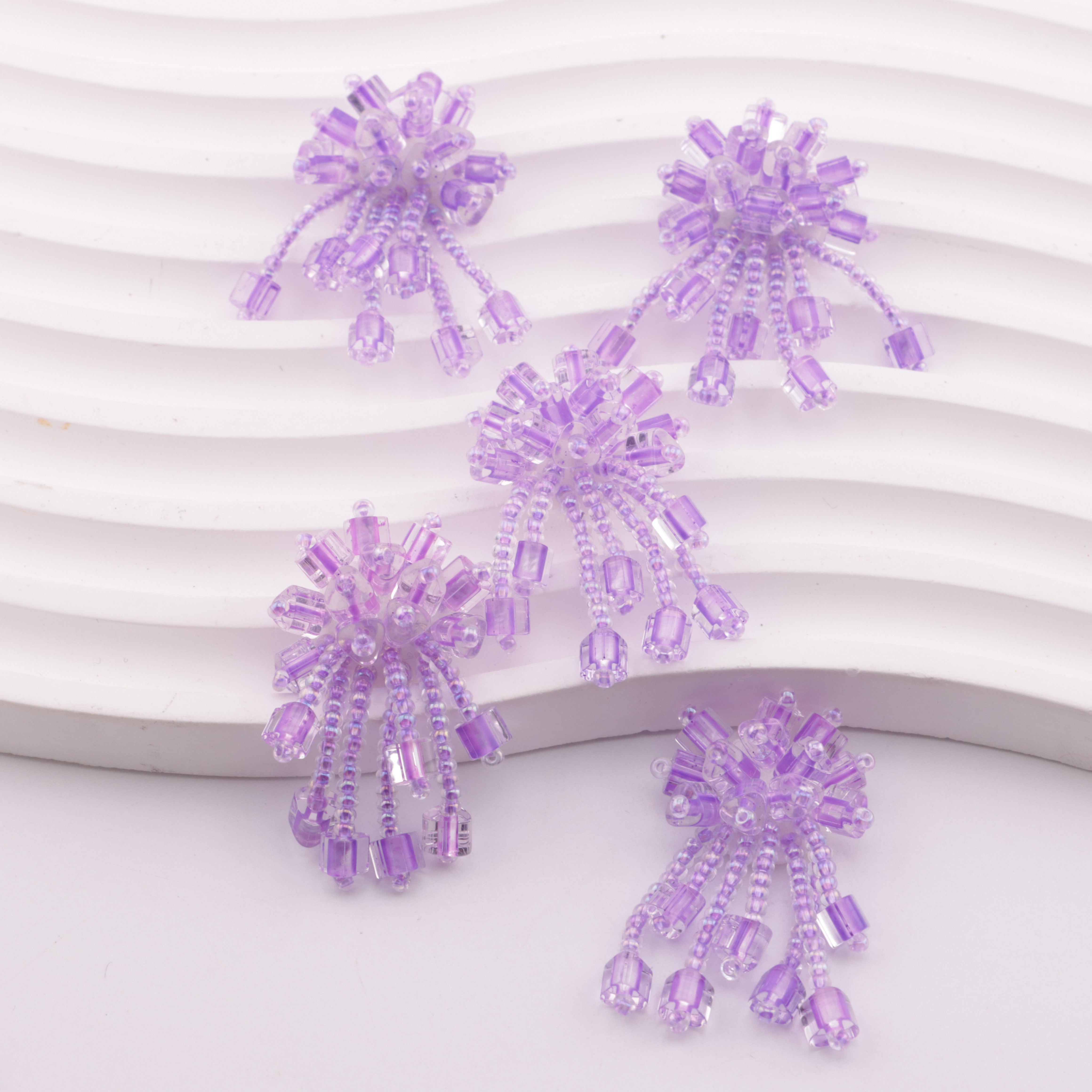 FS5918- Handmade Crystal Tassel Flower Patches