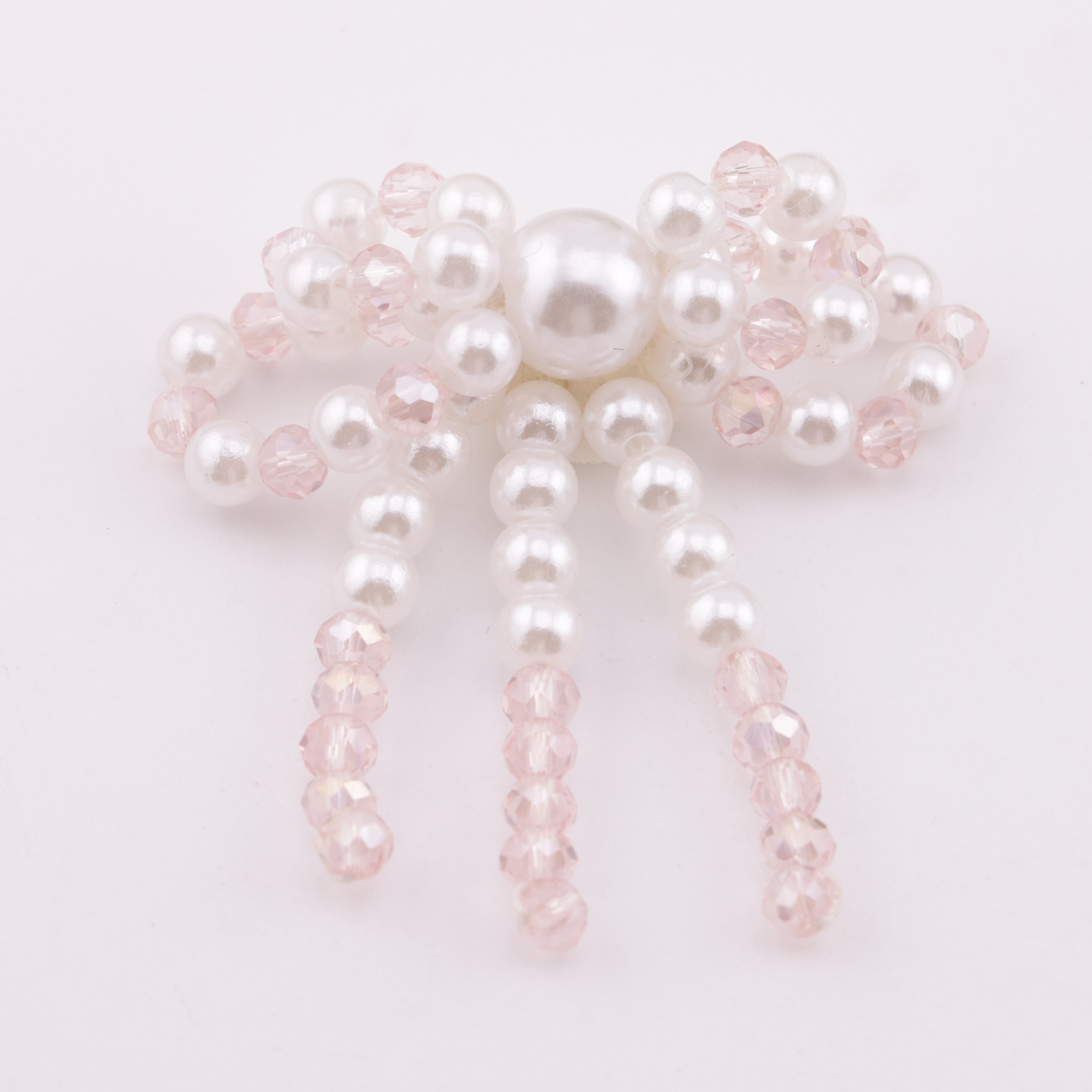 FS5920- Handmade Pearl And Crystal Bowknot Patch