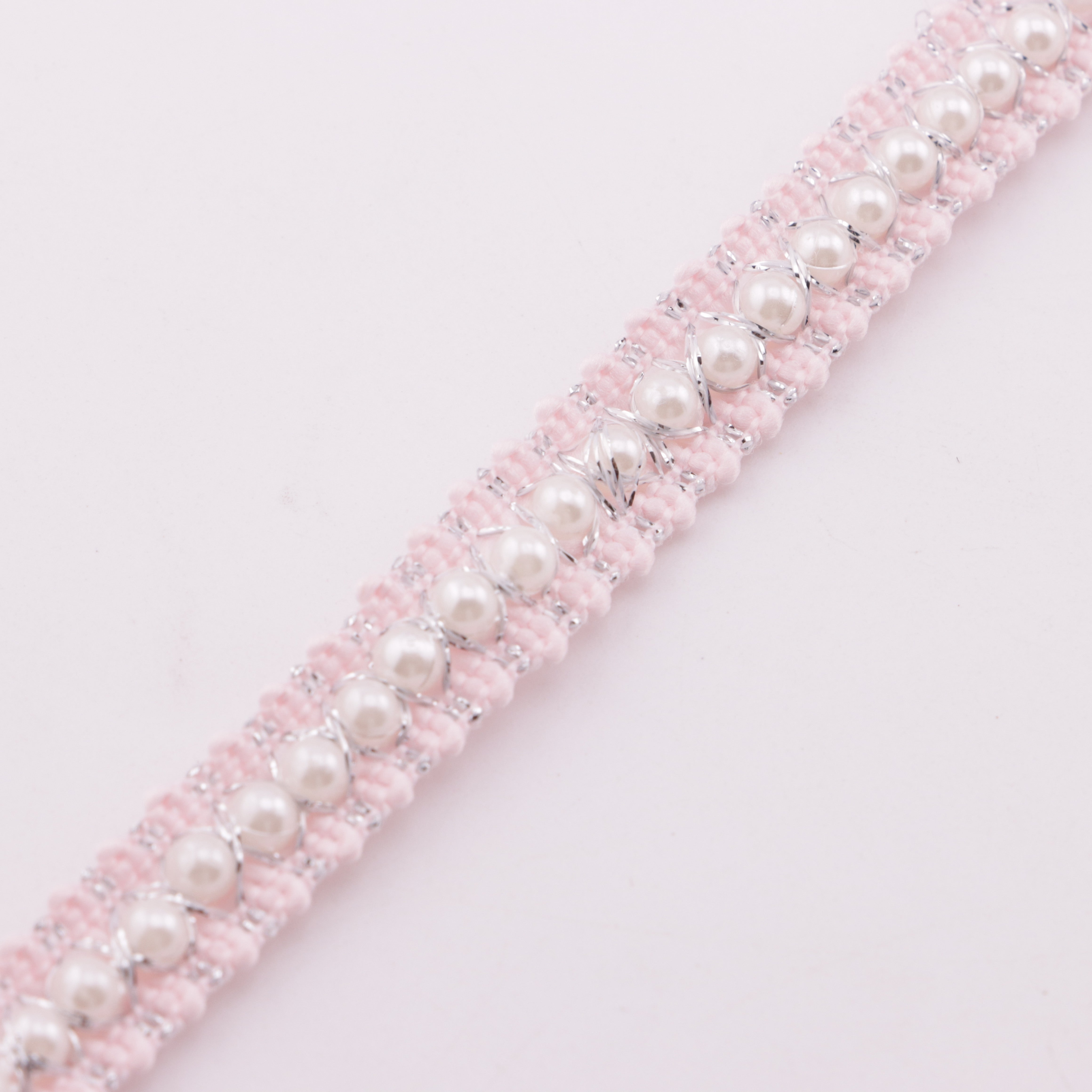 FS5925- About 11mm Width, Pearl Chain Ribbon
