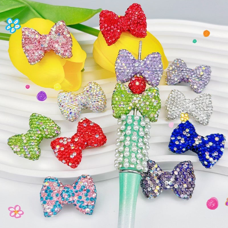 30MM Mixed Color Rhinestone Ribbon Clay Beads Fit For Beadable Pens