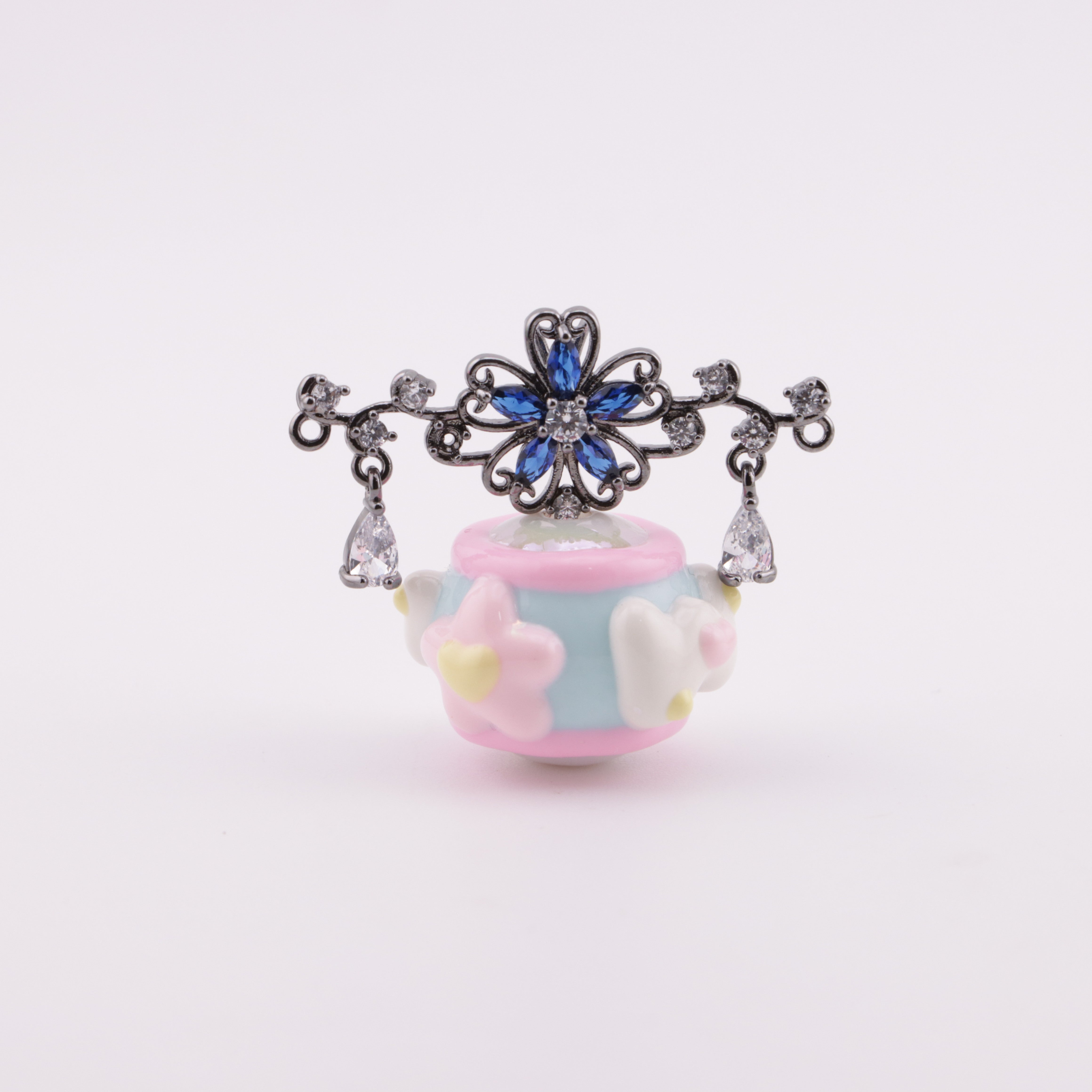 FS5913- Copper-Plated Cubic Zirconia Pendant