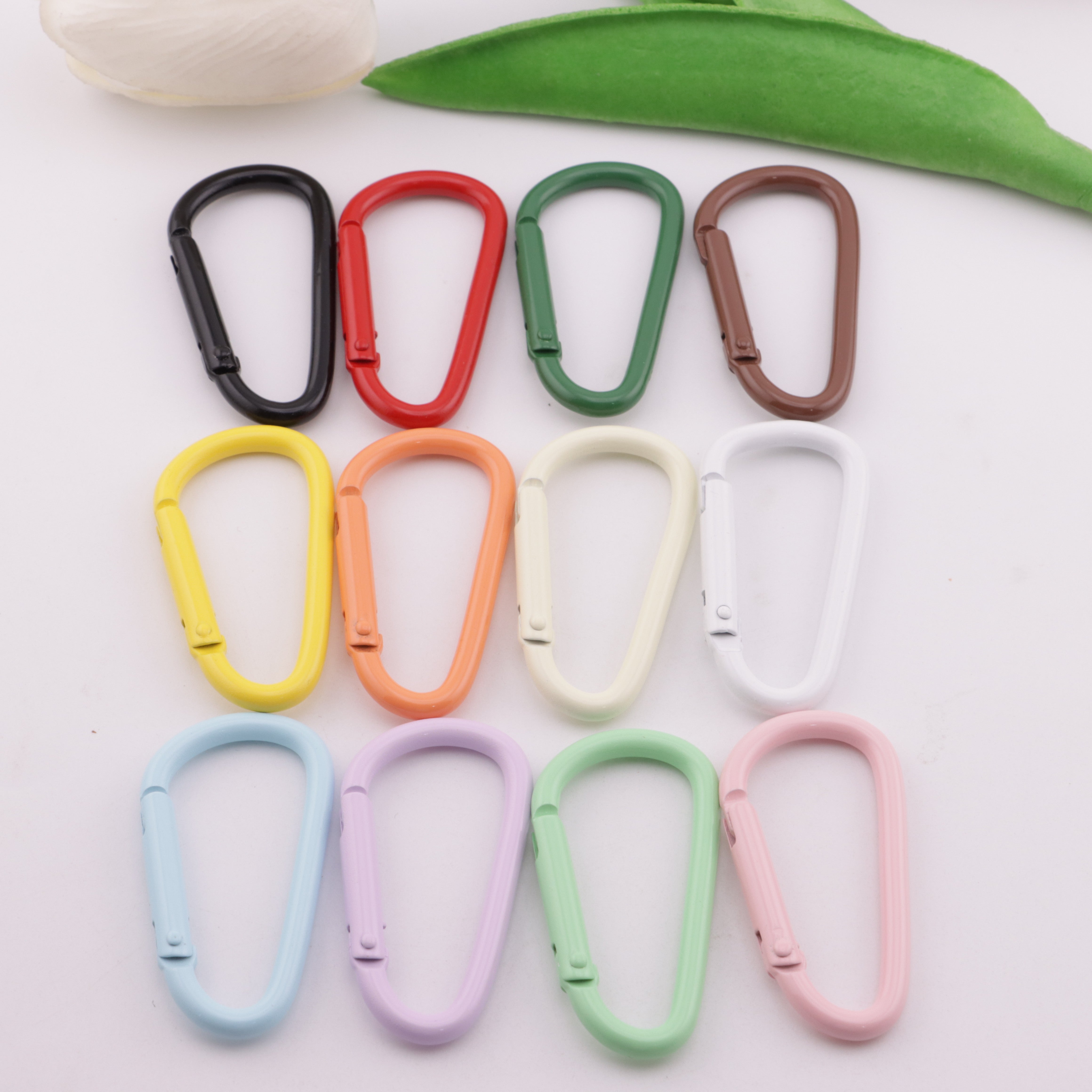 FS5767- 16*24mm Enameled Small D-Shaped Key Ring
