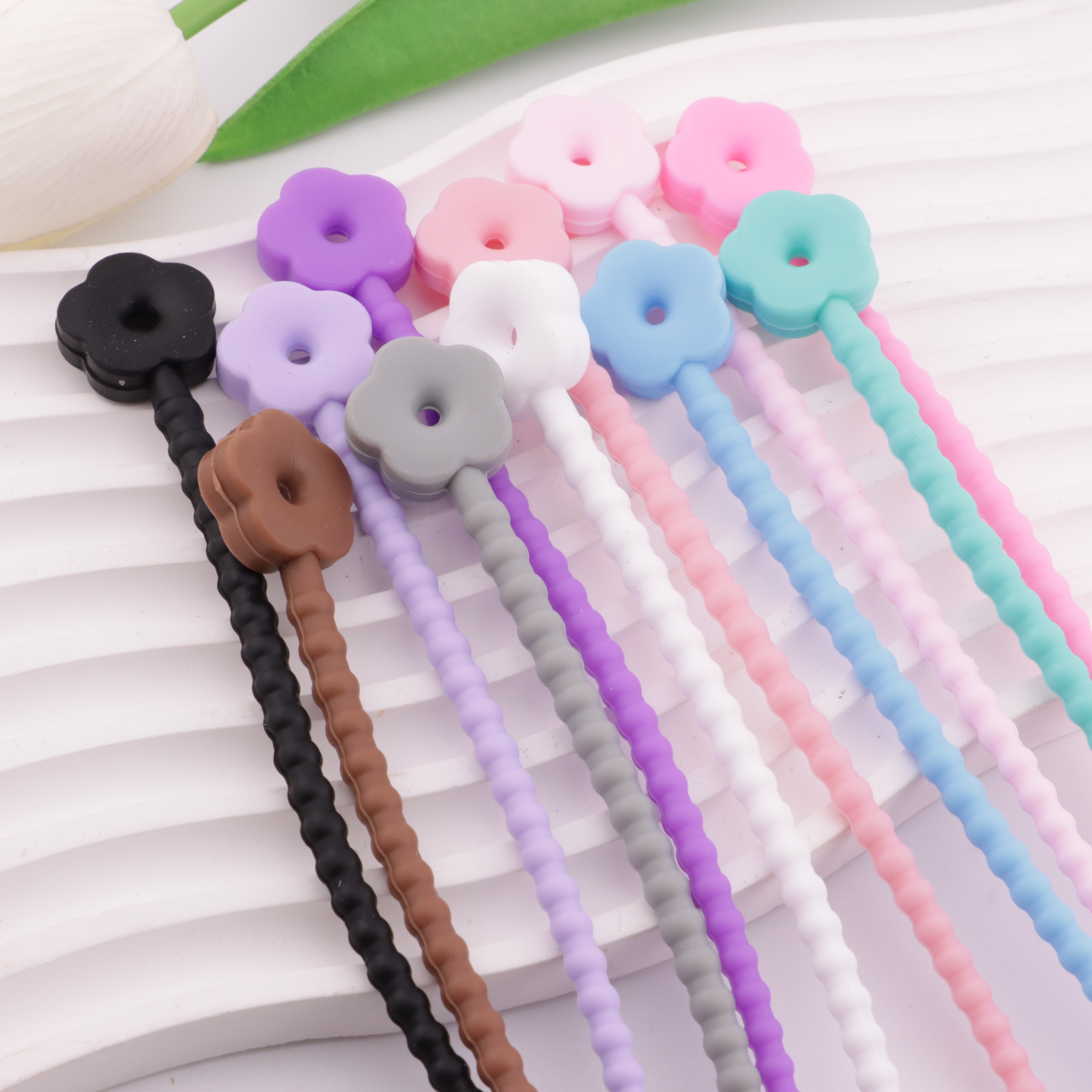 FS5631- 210mm Flower Silicone Flower Silicone Cable Ties