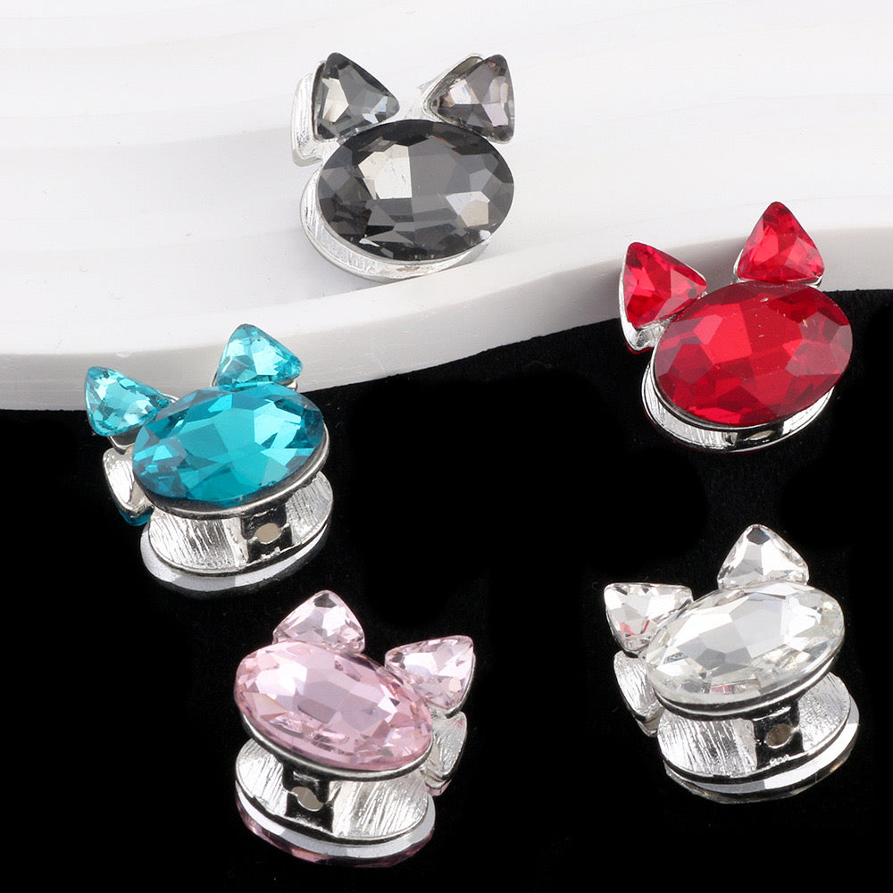 Cat Head Metal Beads Fit For Beadable Pen