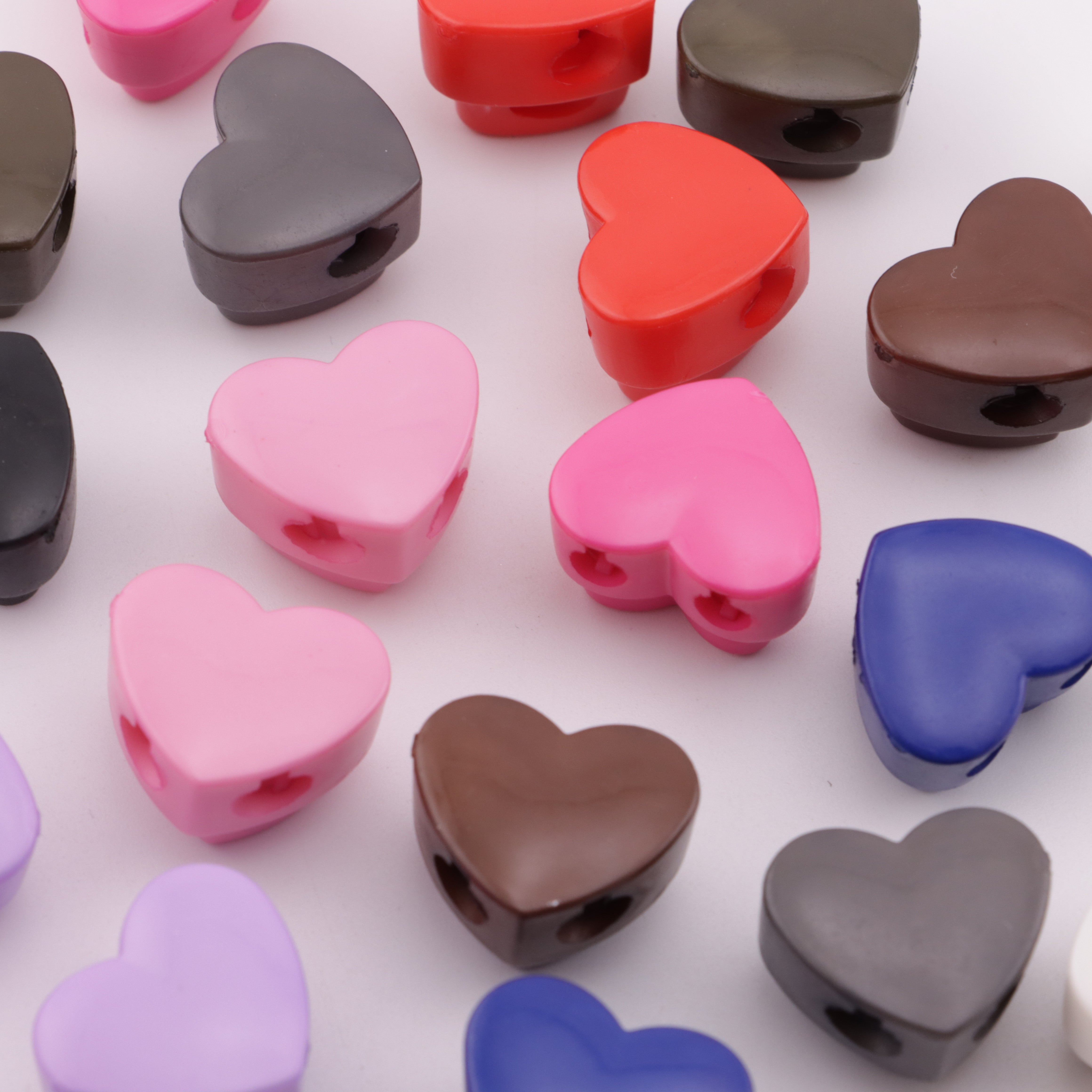 FS5809- 20*14mm Heart - Shaped Spring Rope Buckle, Love - Heart Spring Rope Buckle