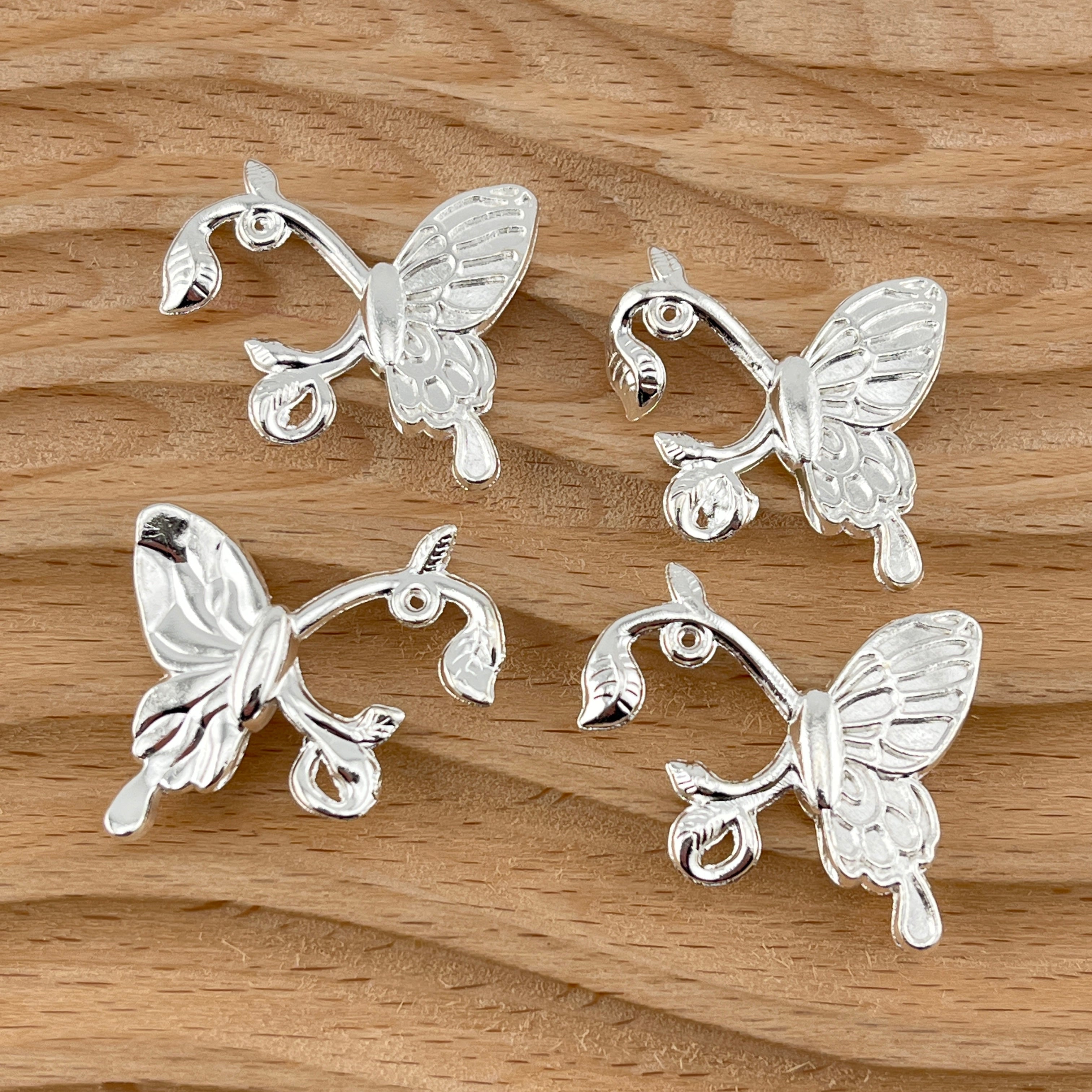 FS3057-23*25mm Butterfly Alloy Hanging Hole Accessories