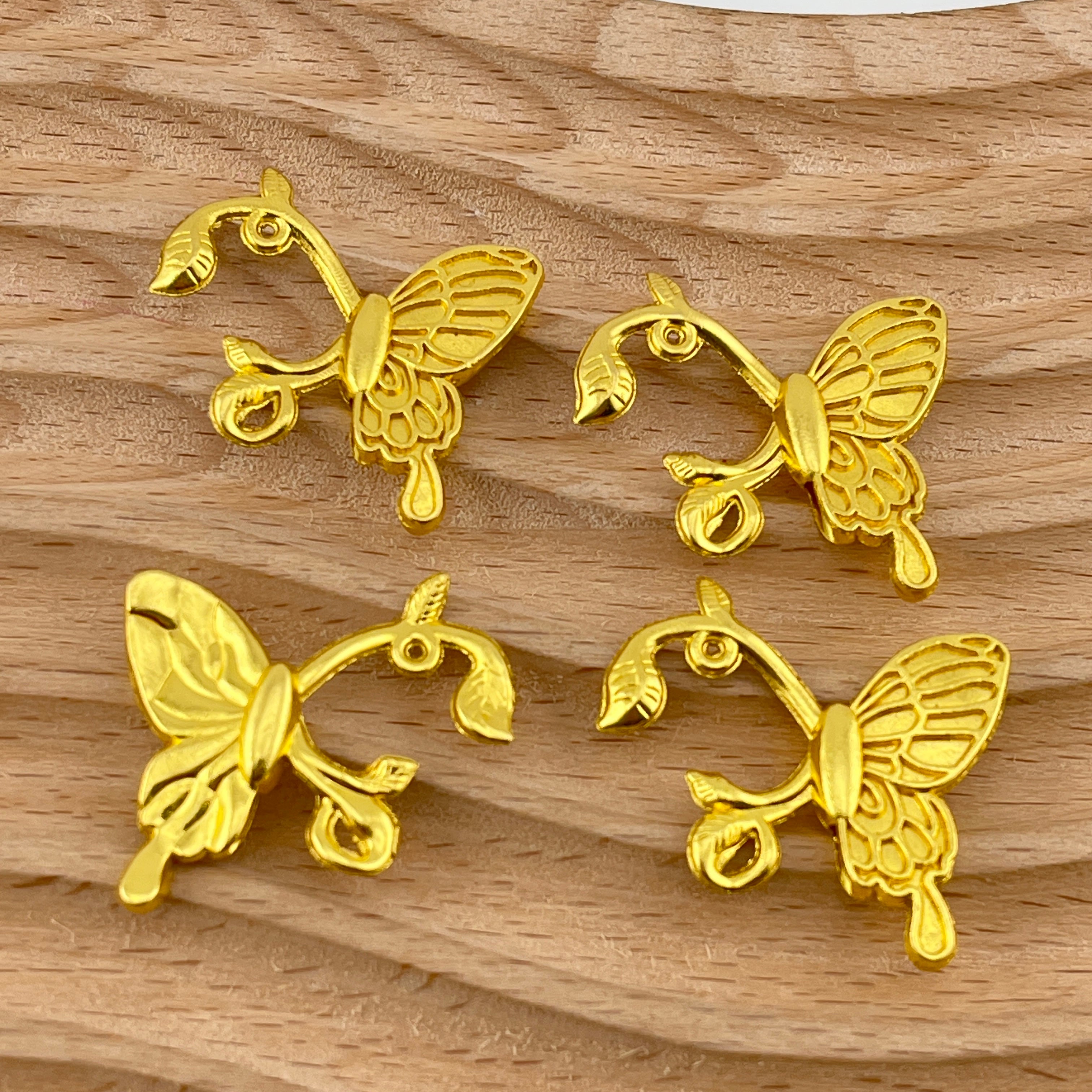 FS3057-23*25mm Butterfly Alloy Hanging Hole Accessories