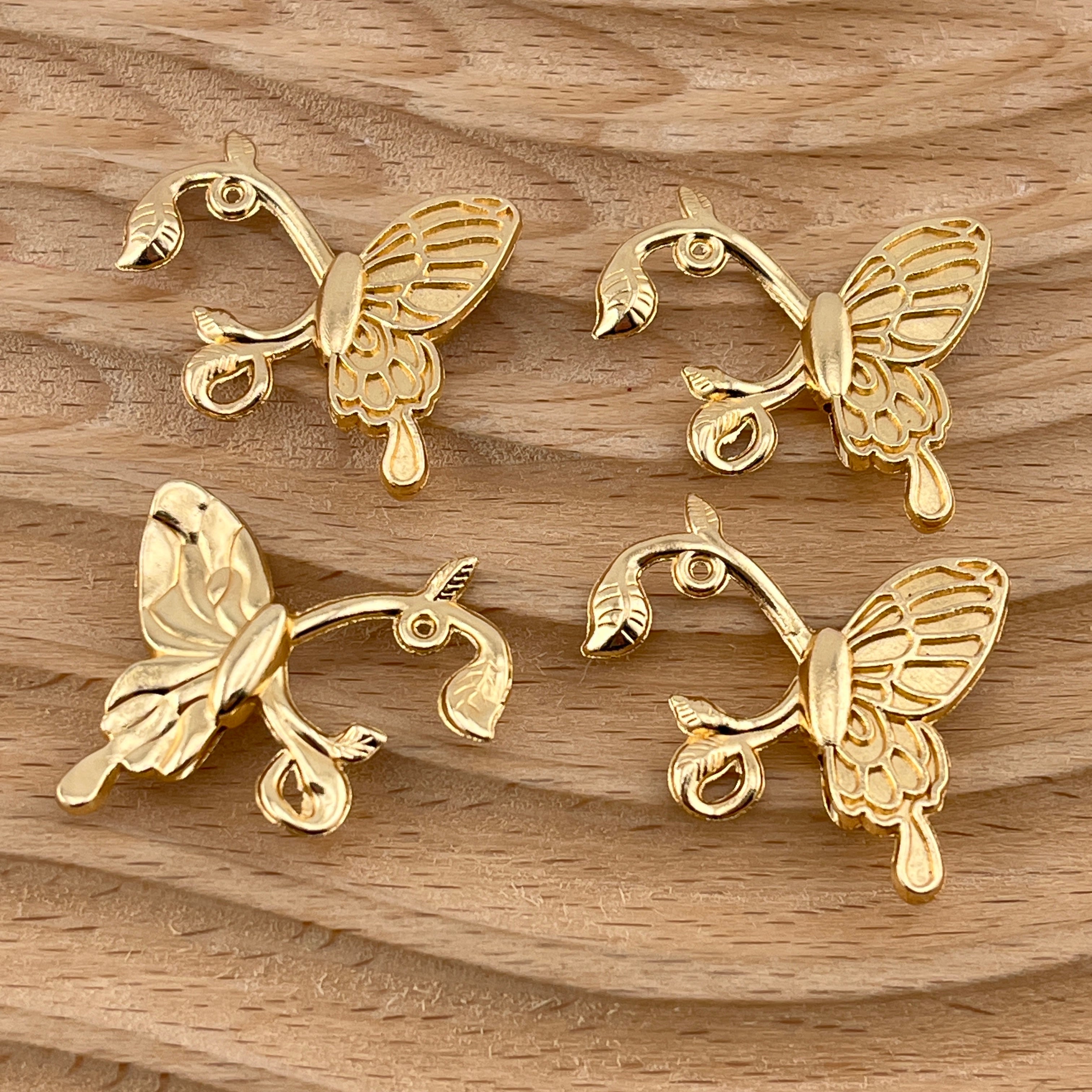 FS3057-23*25mm Butterfly Alloy Hanging Hole Accessories