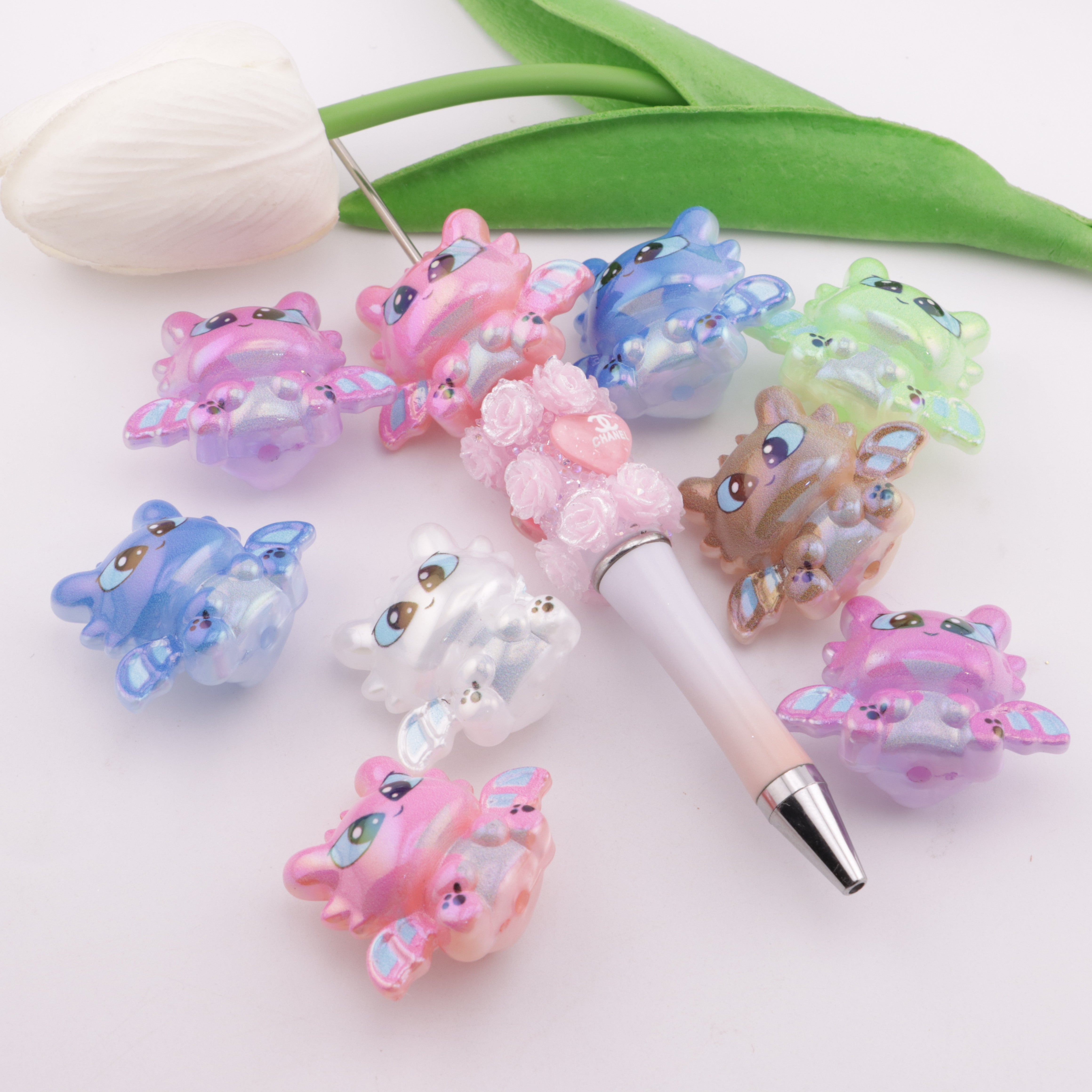 FS5780- Sitting Posture Dragon Beads