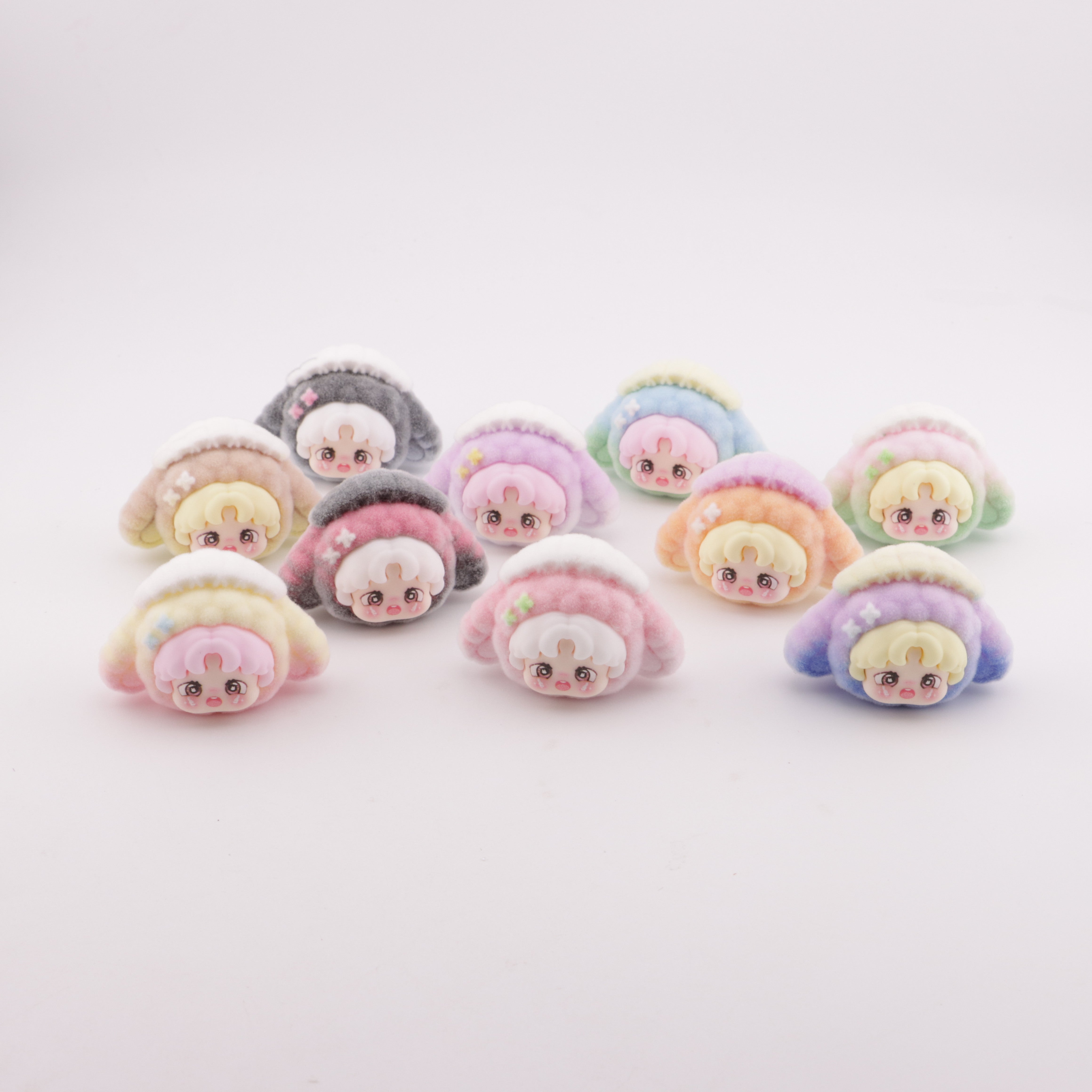 FS5593- Handicraft of Short - haired Dwarf Lop Rabbit "Little憨" Ornament