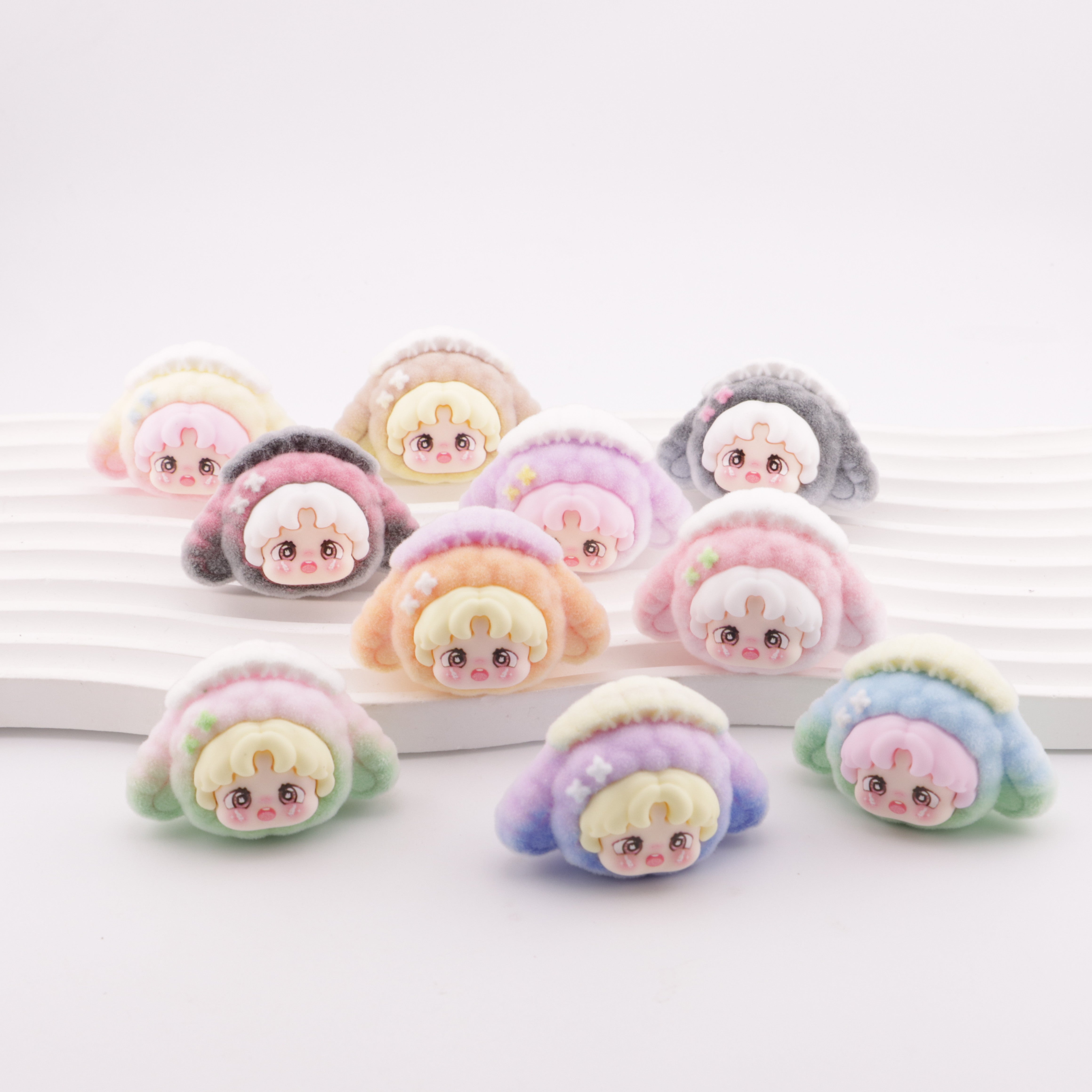 FS5593- Handicraft of Short - haired Dwarf Lop Rabbit "Little憨" Ornament