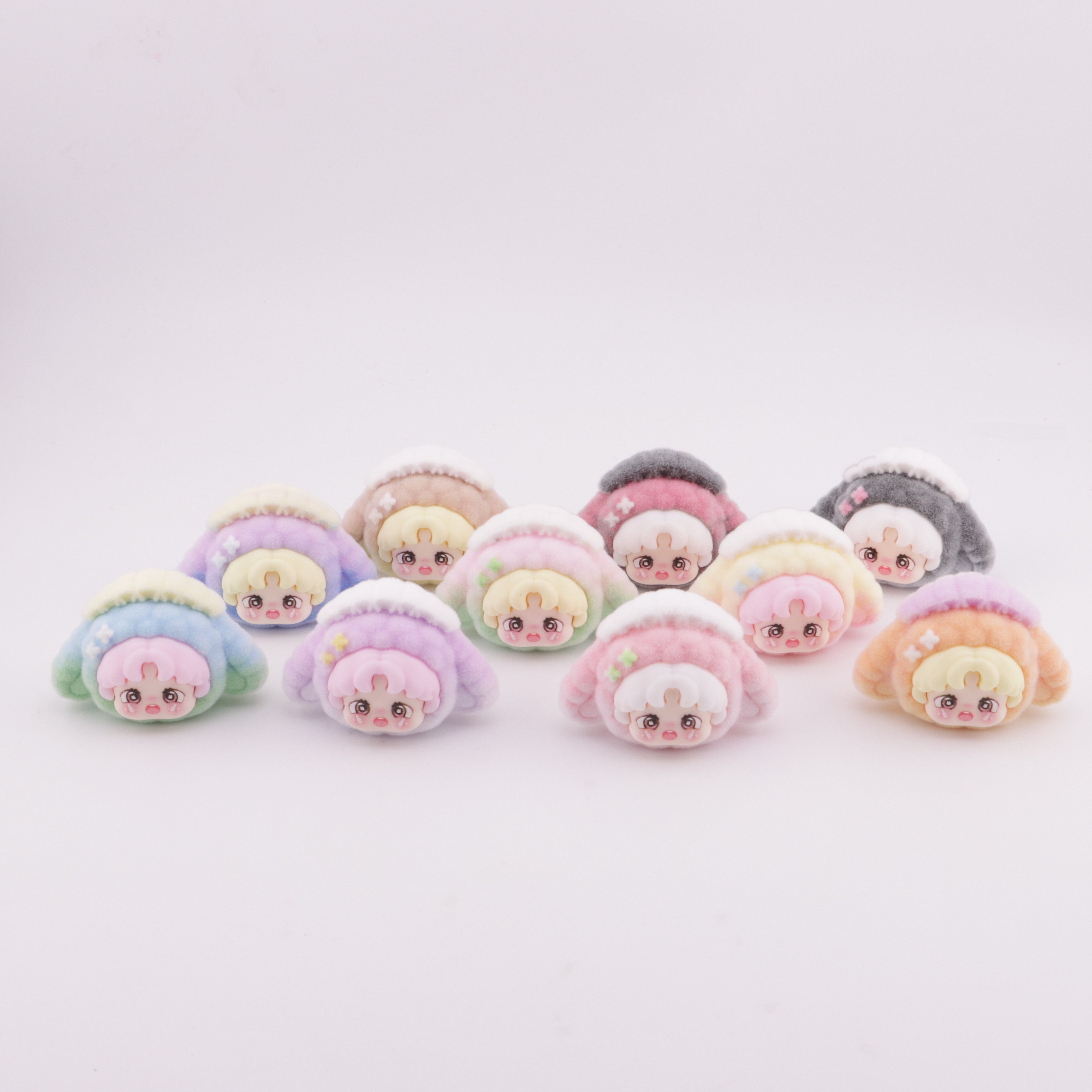 FS5593- Handicraft of Short - haired Dwarf Lop Rabbit "Little憨" Ornament