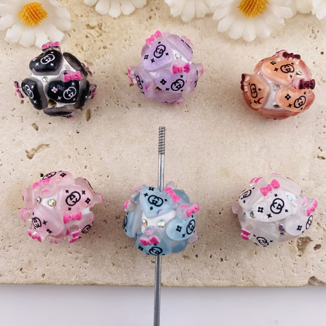 PP19563-About 21*21mm Clay Beads
