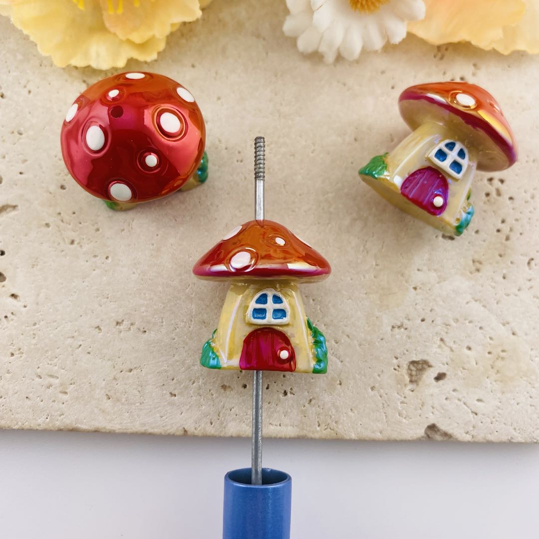 FS19588-About 26*27mm Mushroom House Beads