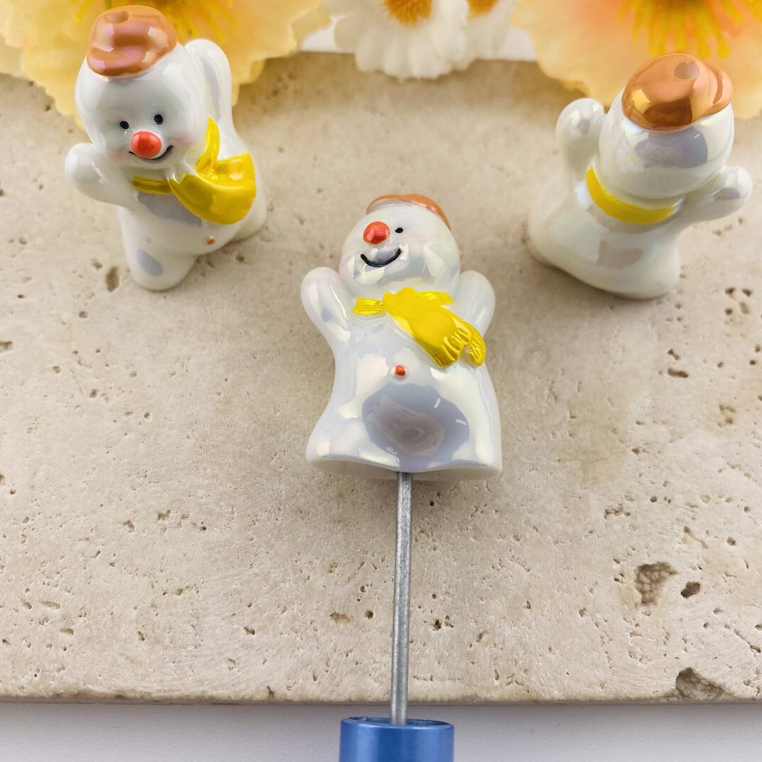 FS19594-About 25*36mm Snowman Beads