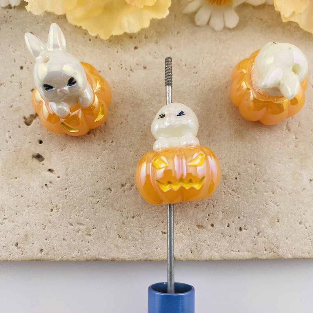 FS19595-About 22*27mm Pumpkin Resin Beads