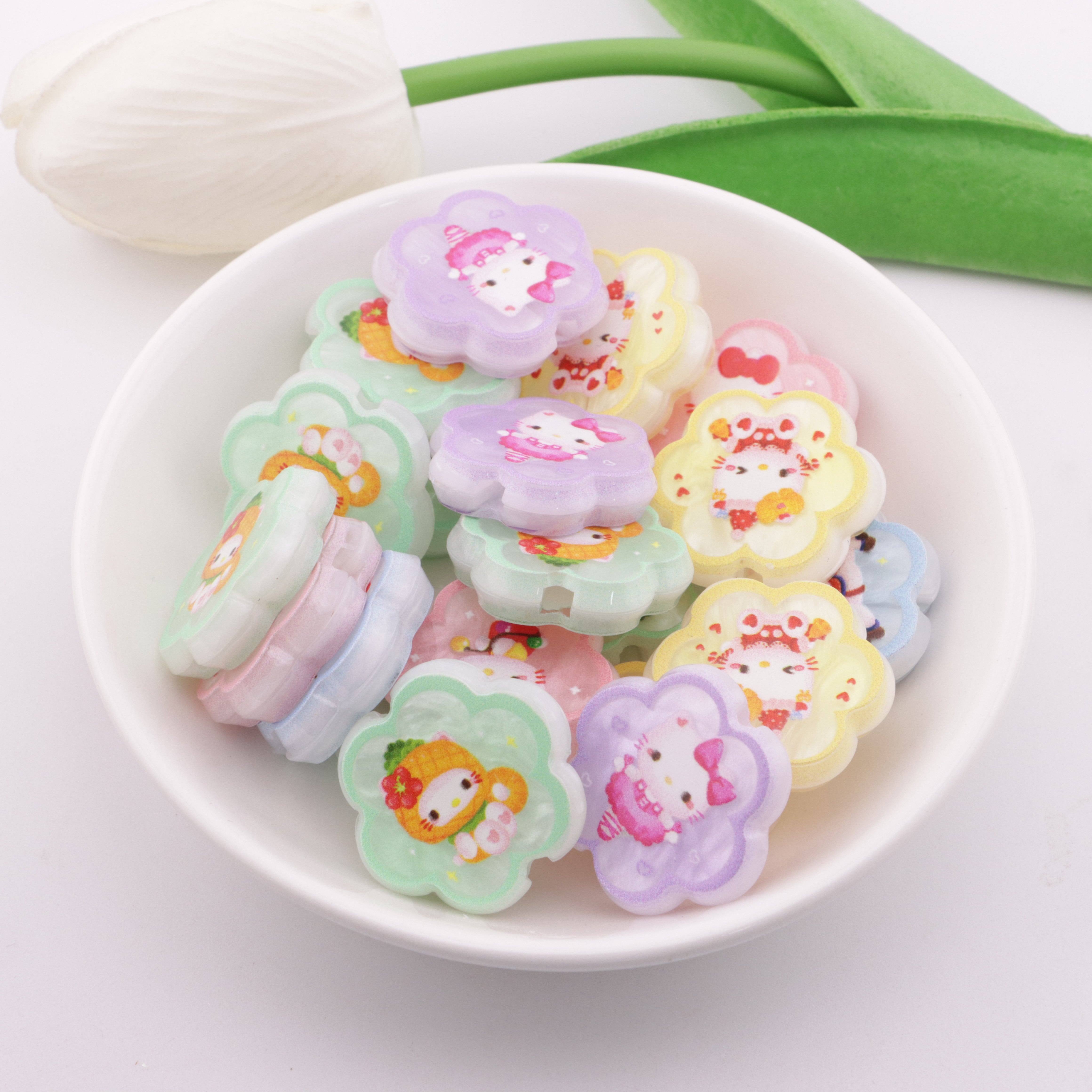 FS4956- Hk Flower Beads