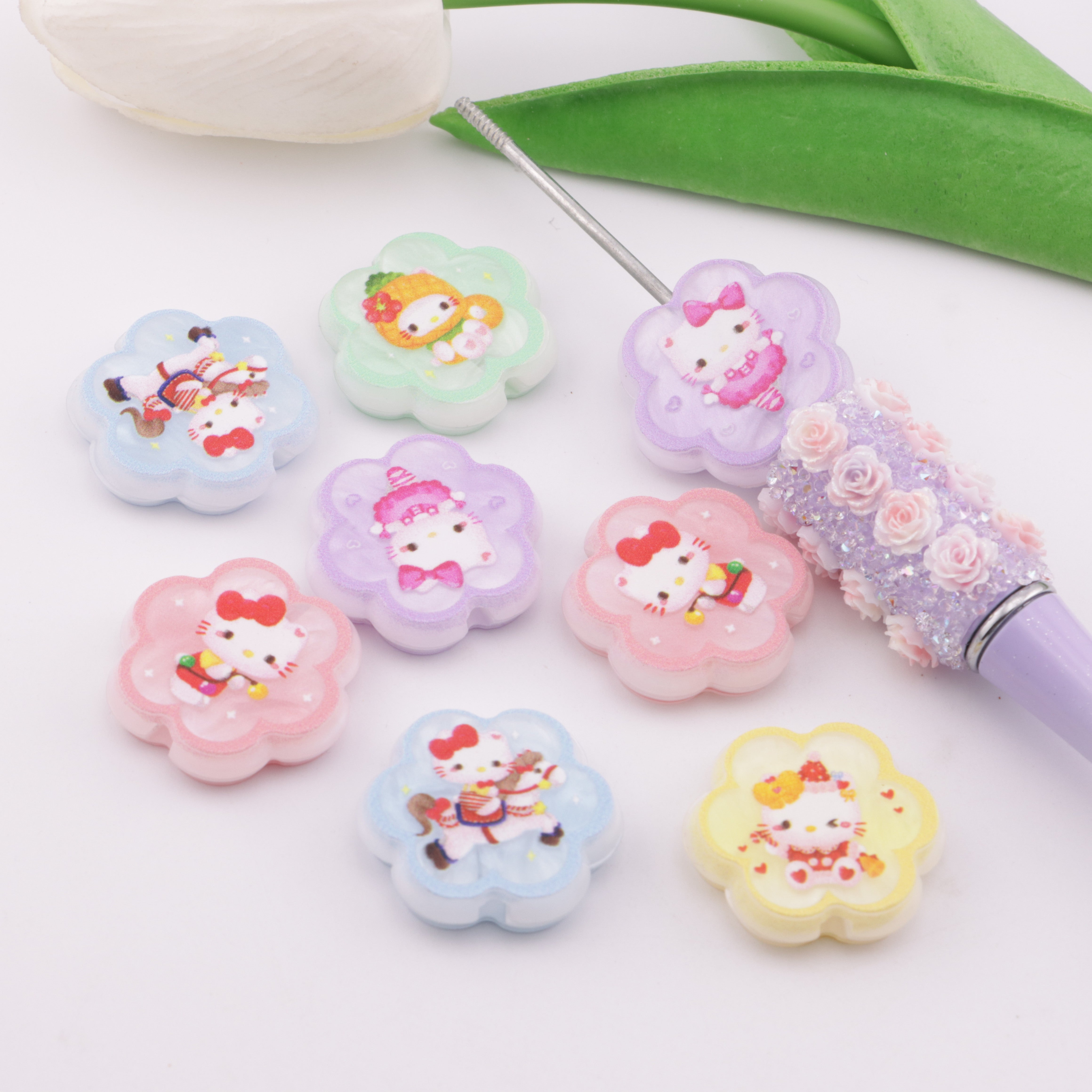 FS4956- Hk Flower Beads