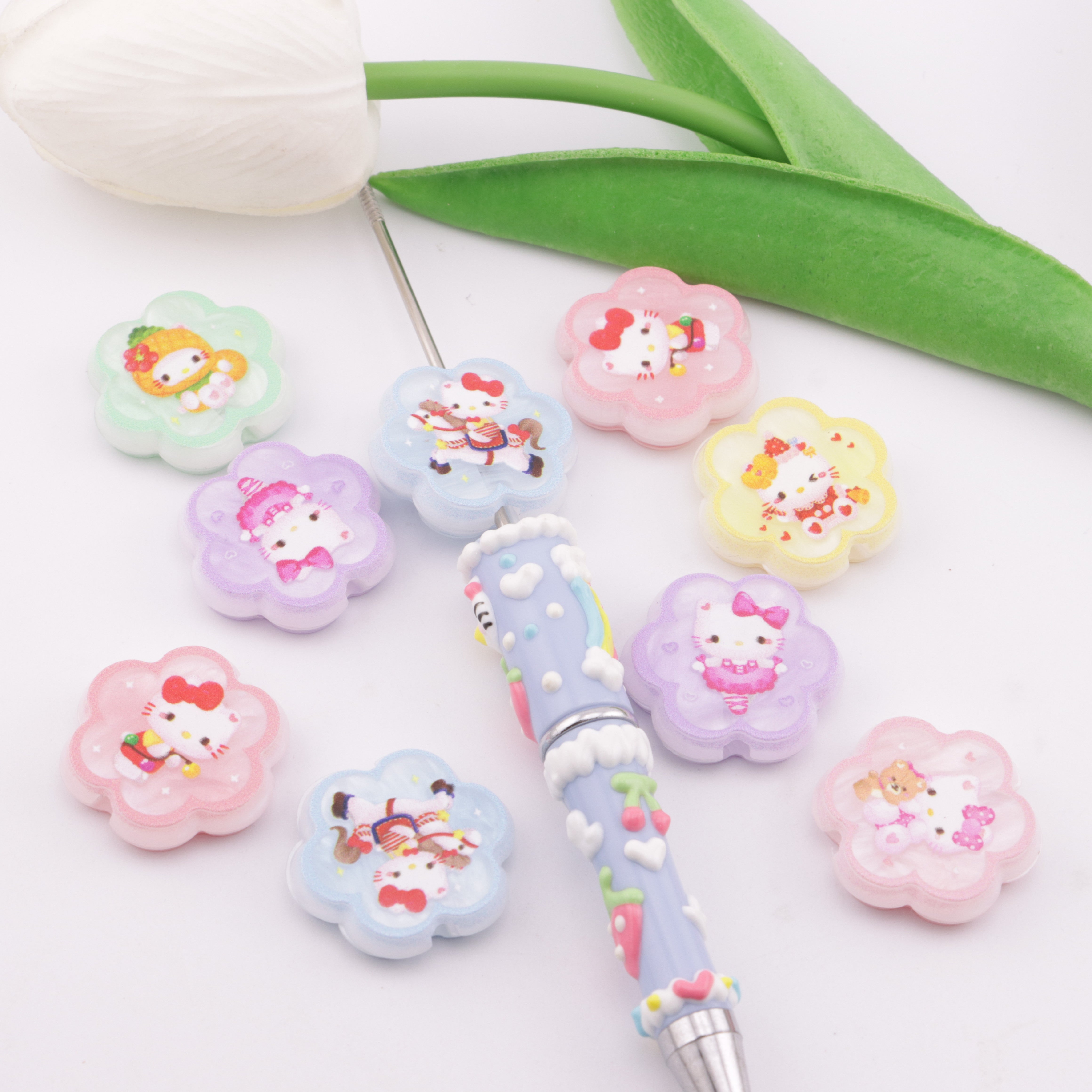 FS4956- Hk Flower Beads