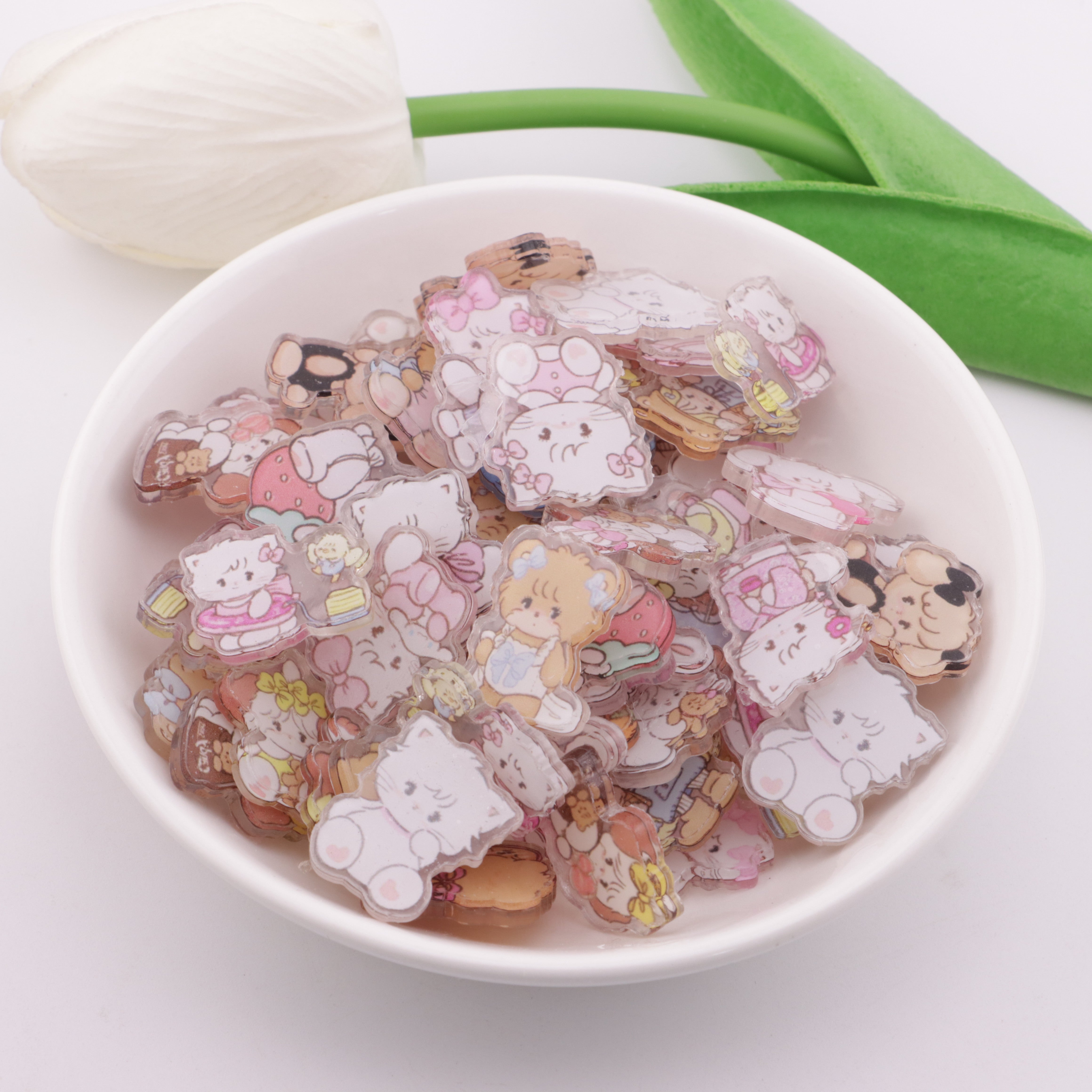 FS4128- 2cm Mikko Charms Non - Holed Acrylic Sheets