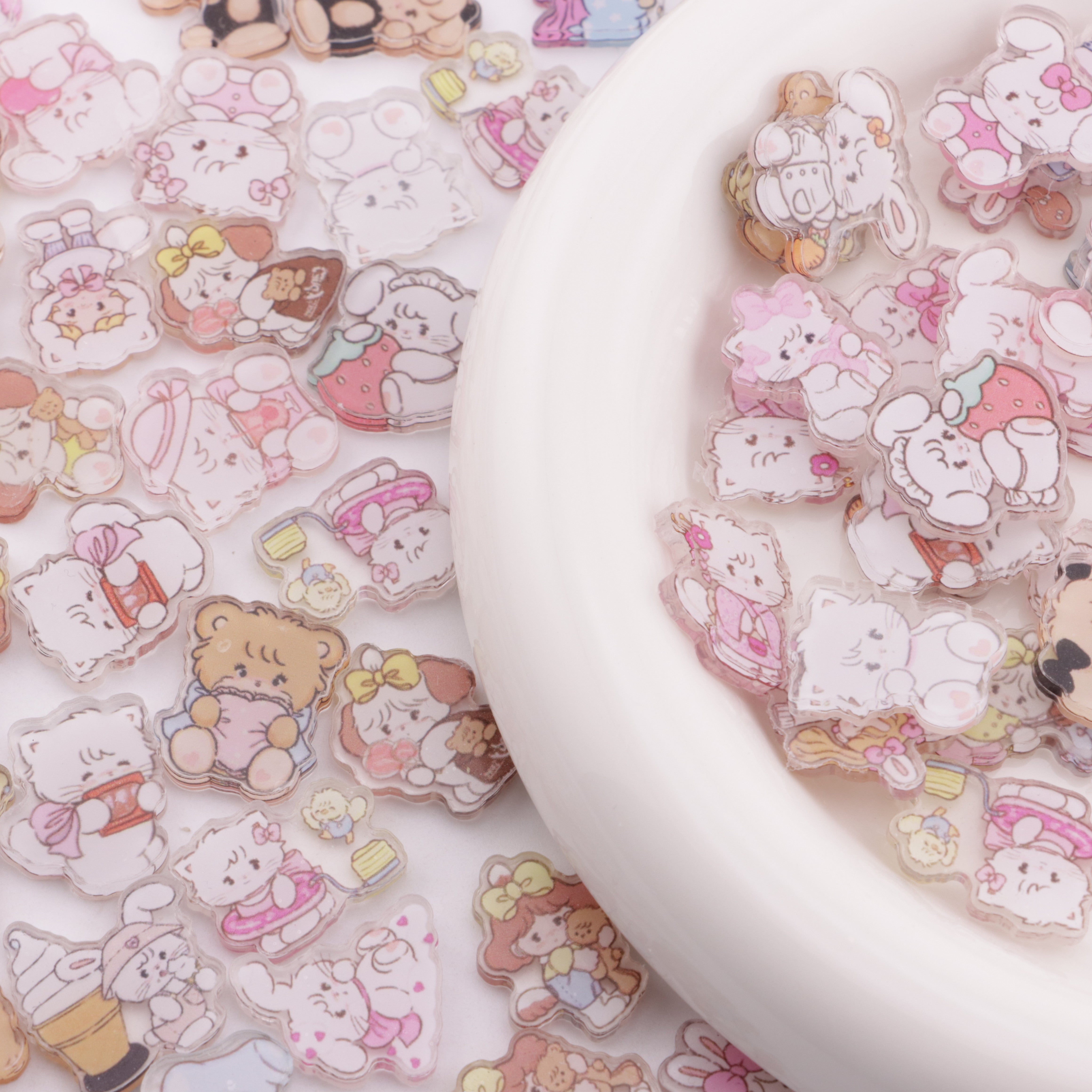 FS4128- 2cm Mikko Charms Non - Holed Acrylic Sheets