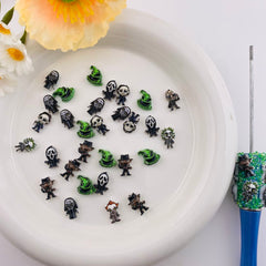 FS19675-About 8*12mm Halloween Resin Nail Charms